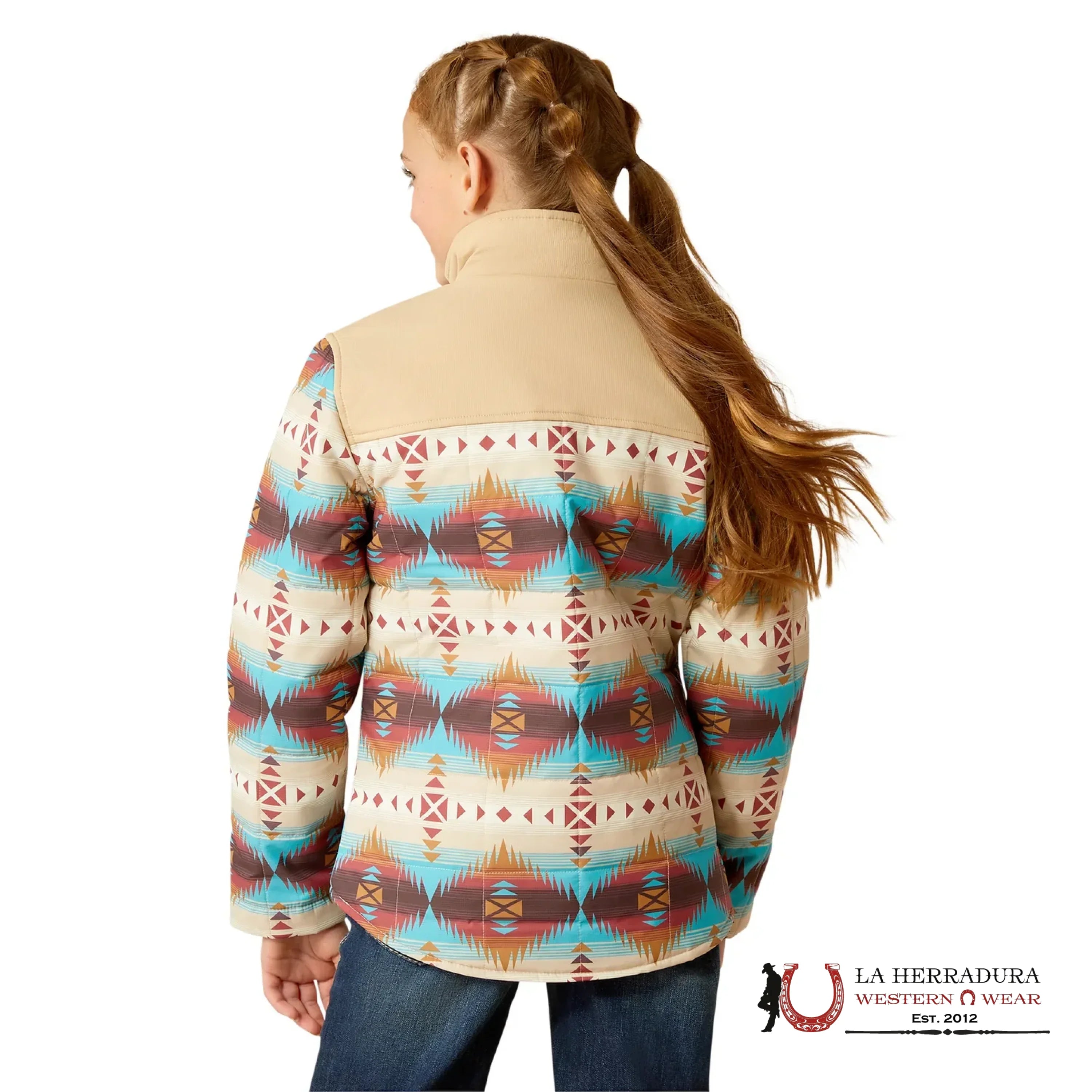 Ariat Girls Serrano Southwest Print Zip Jacket-2471 Niños