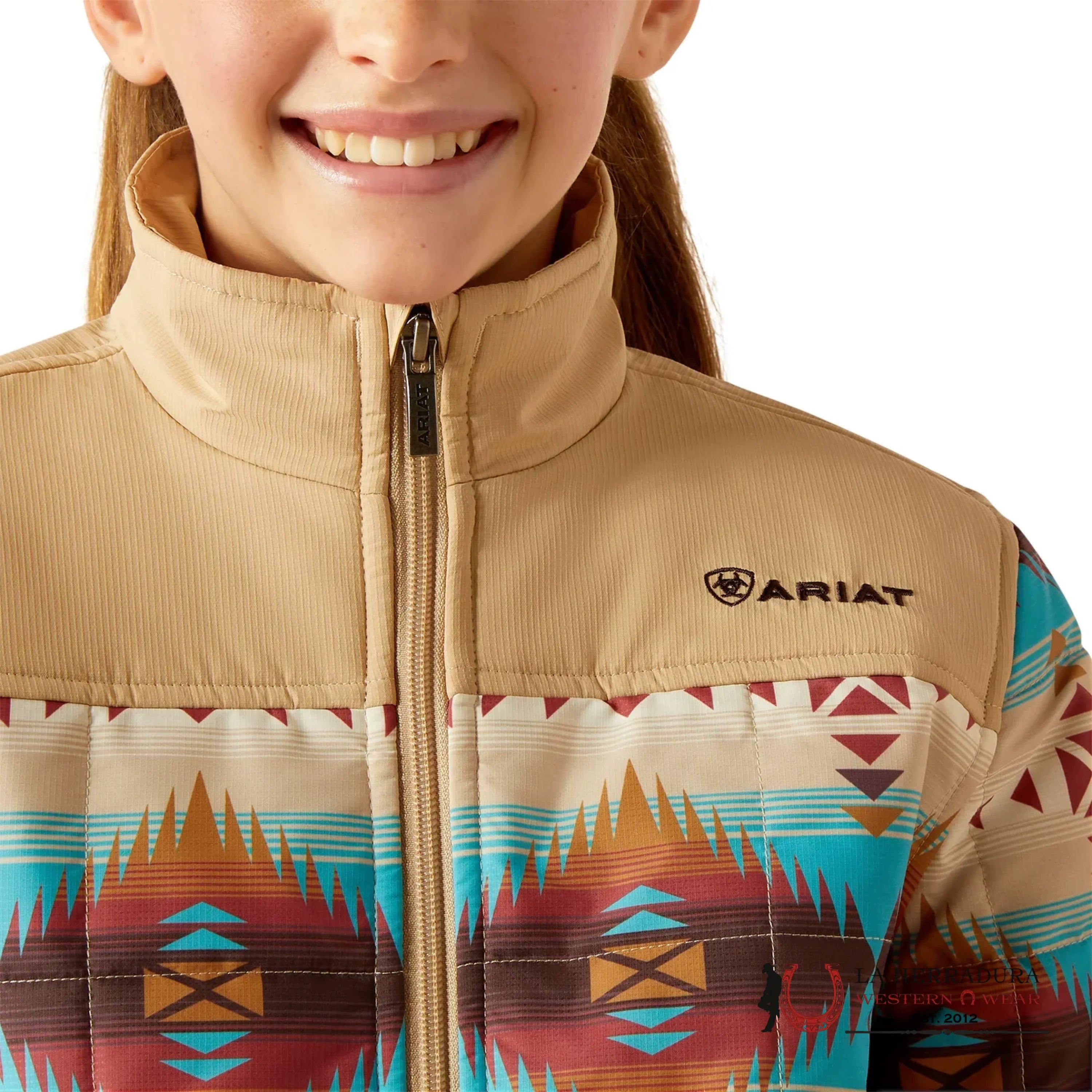 Ariat Girls Serrano Southwest Print Zip Jacket-2471 Niños