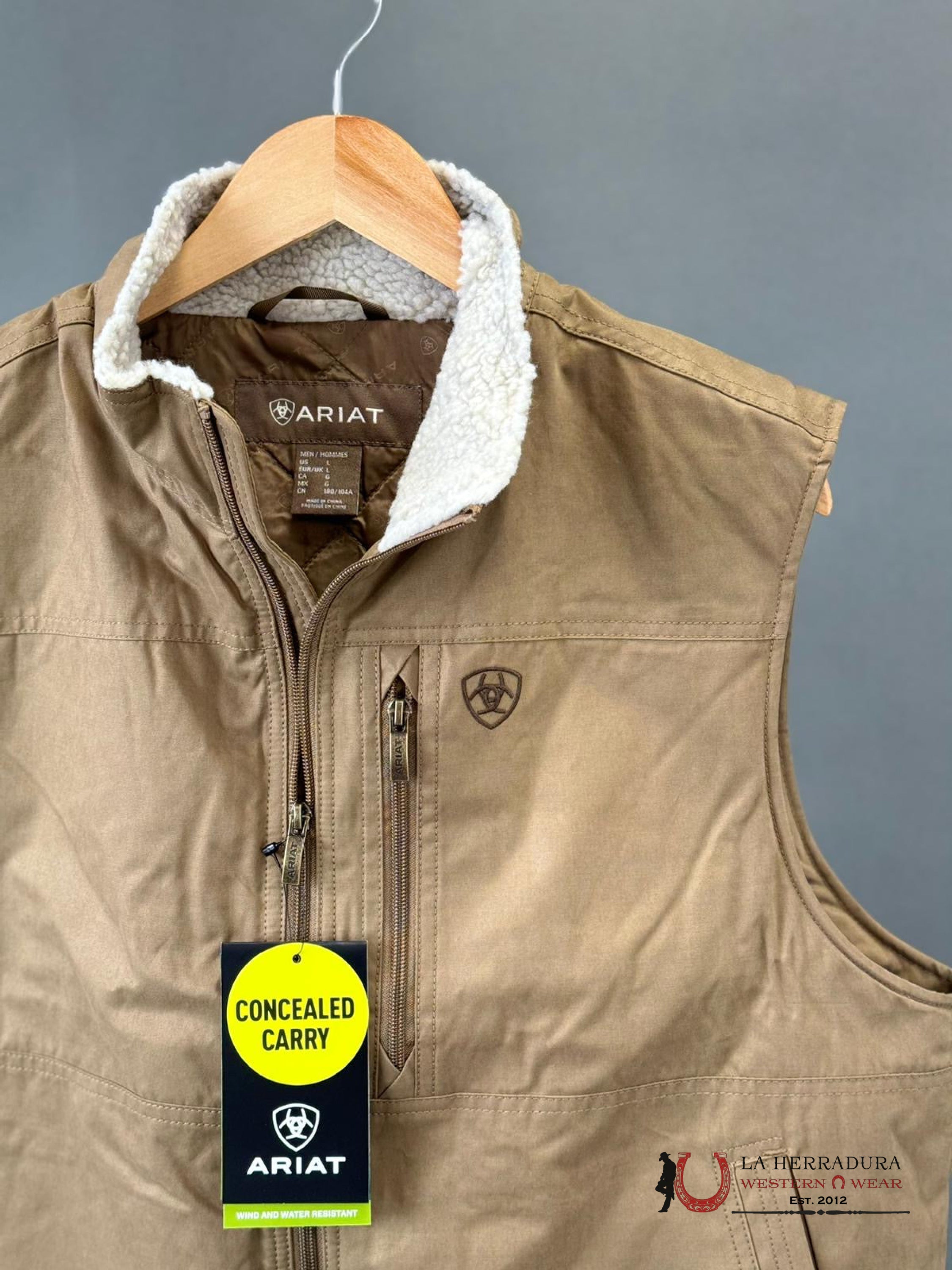 Ariat Grizzly Canvas Ins Vest Cub Ropa Hombres