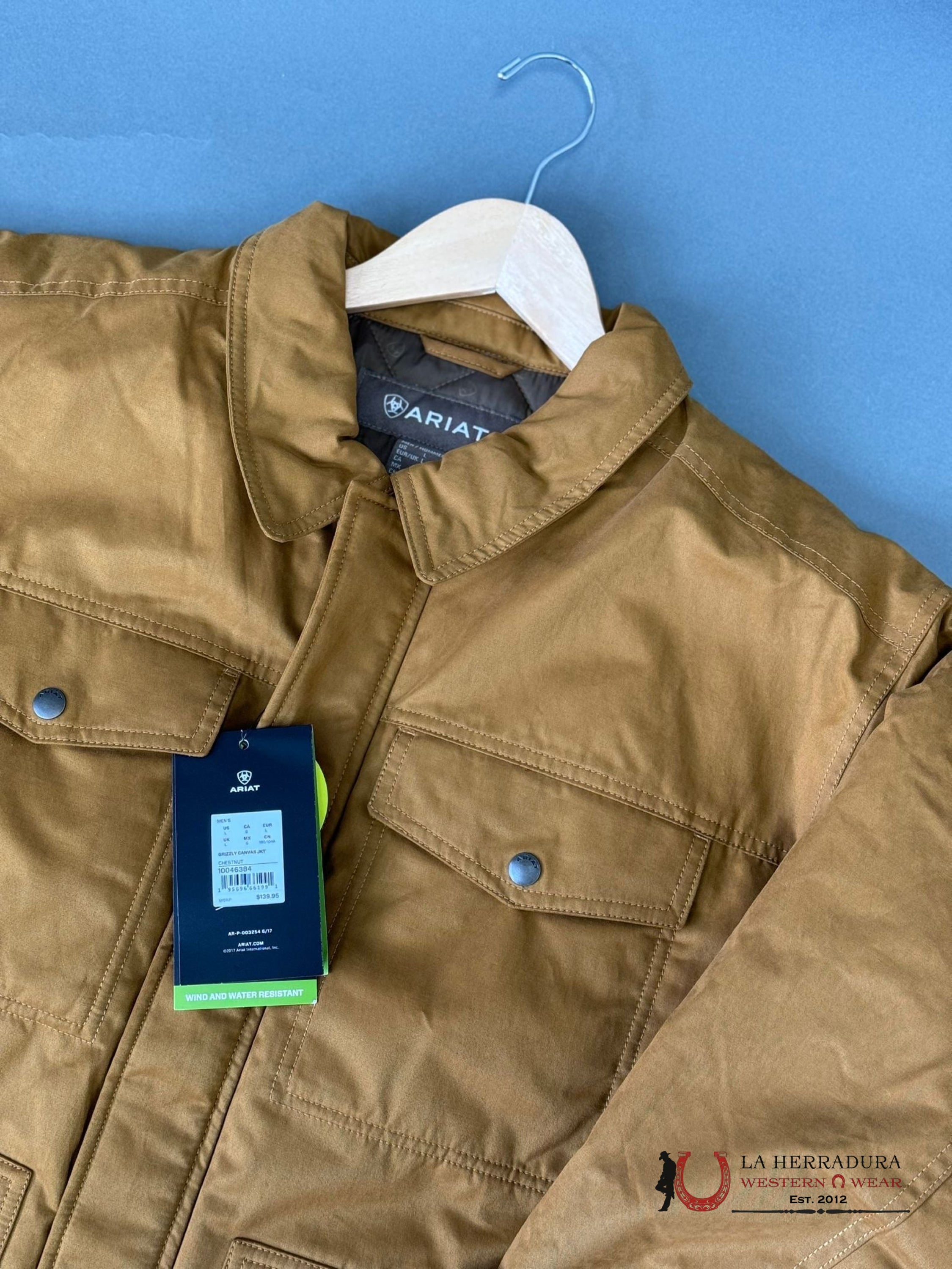 Ariat Grizzly Canvas Jacket Chestnut Ropa Hombres