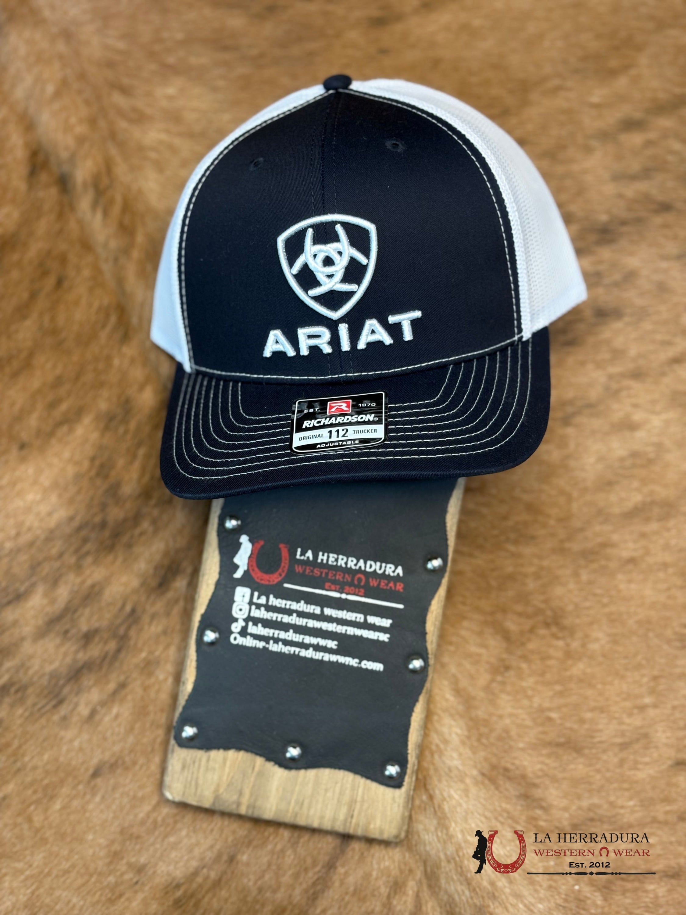 ARIAT HAT LOGO ARIAT NAVY CAPS MENS GORRAS HOMBRES