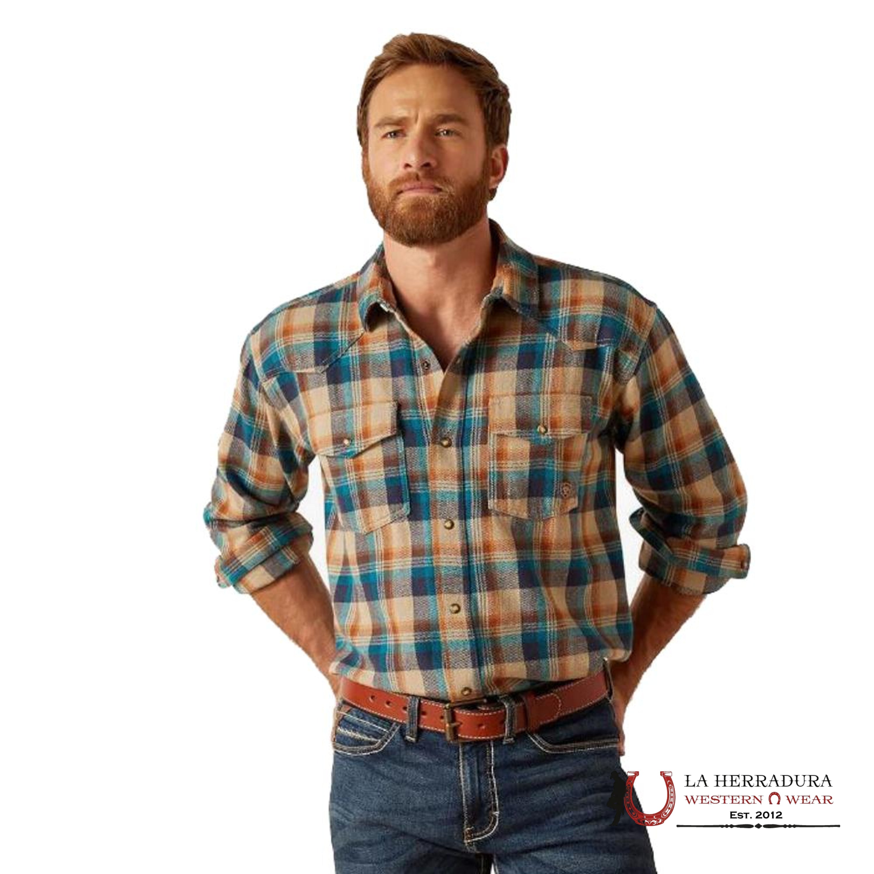 Ariat Henrik Retro Snp Lons Sleeve Shirt Pure Cashmere - 7359 Ropa Hombres