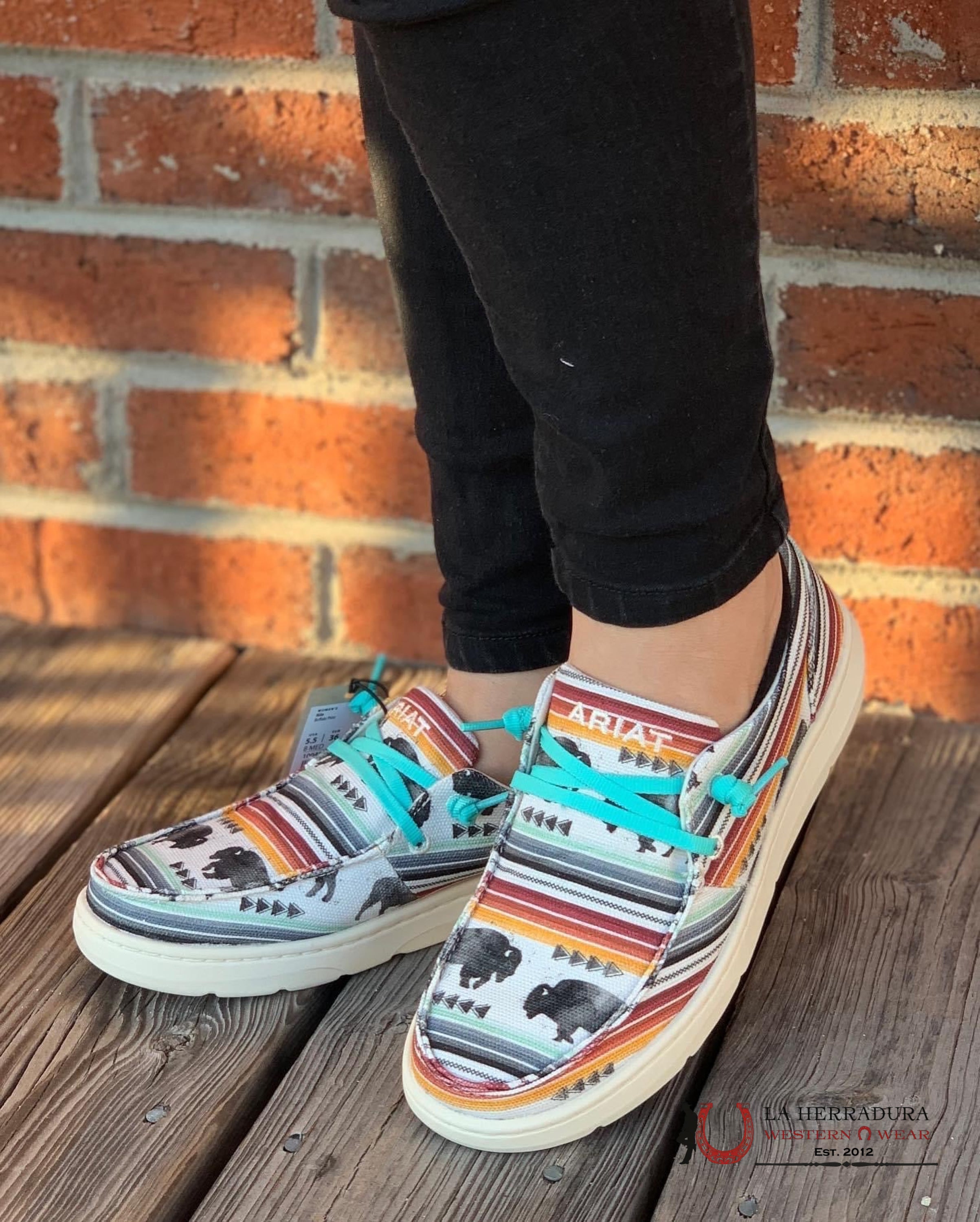Ariat Hilo Casuales Buffalo Print Zapatos Mujeres