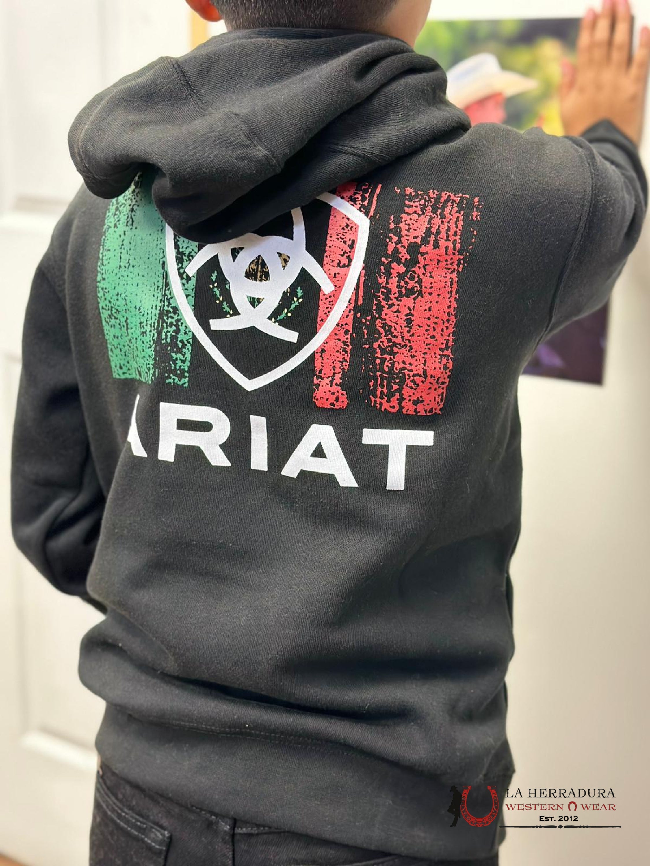 Ariat Hoodie Team Mexico Black Niños