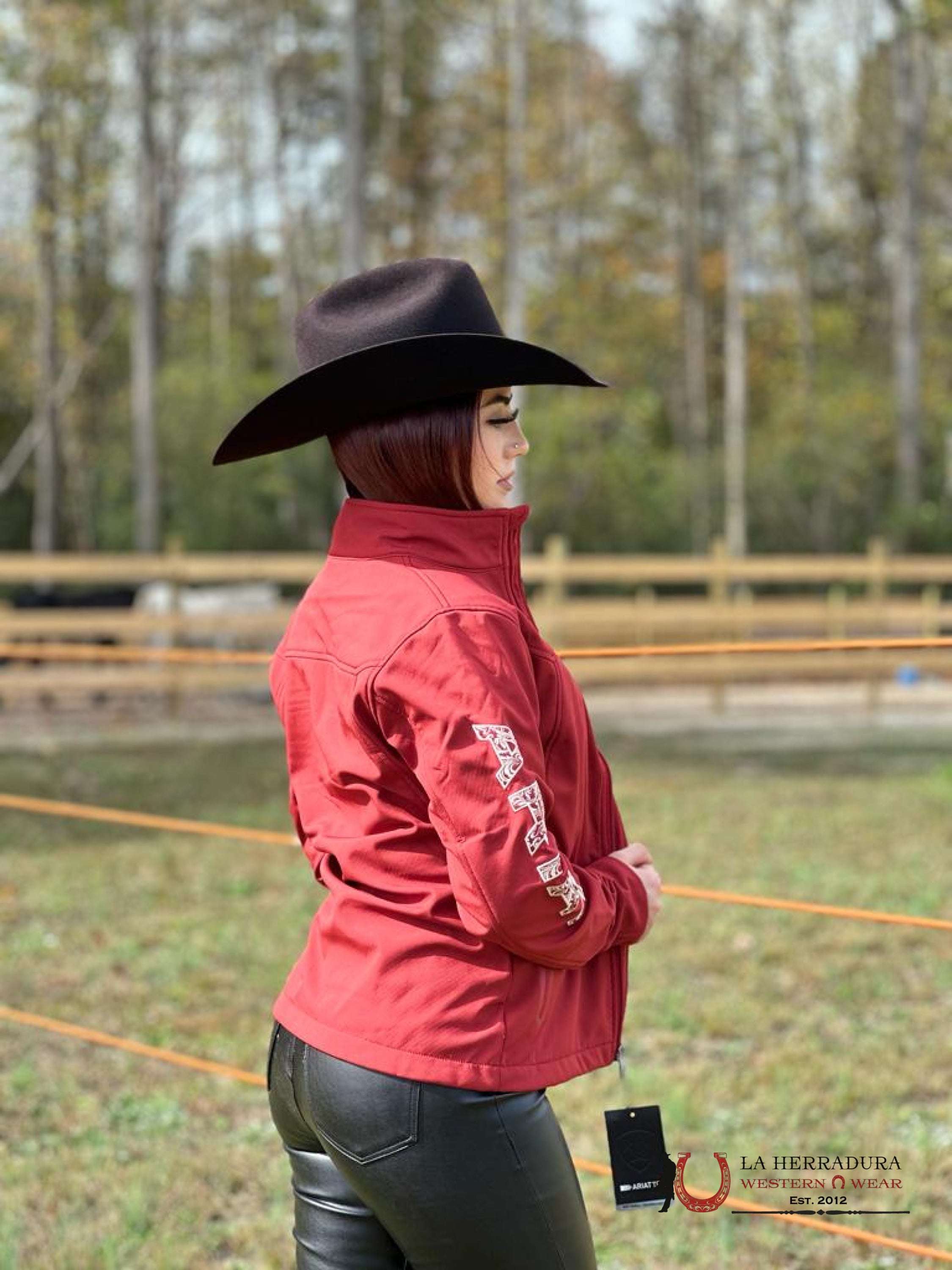 Ariat Jacket Aparejo Team Softshell Sun-Dried Tomato Ropa Mujeres