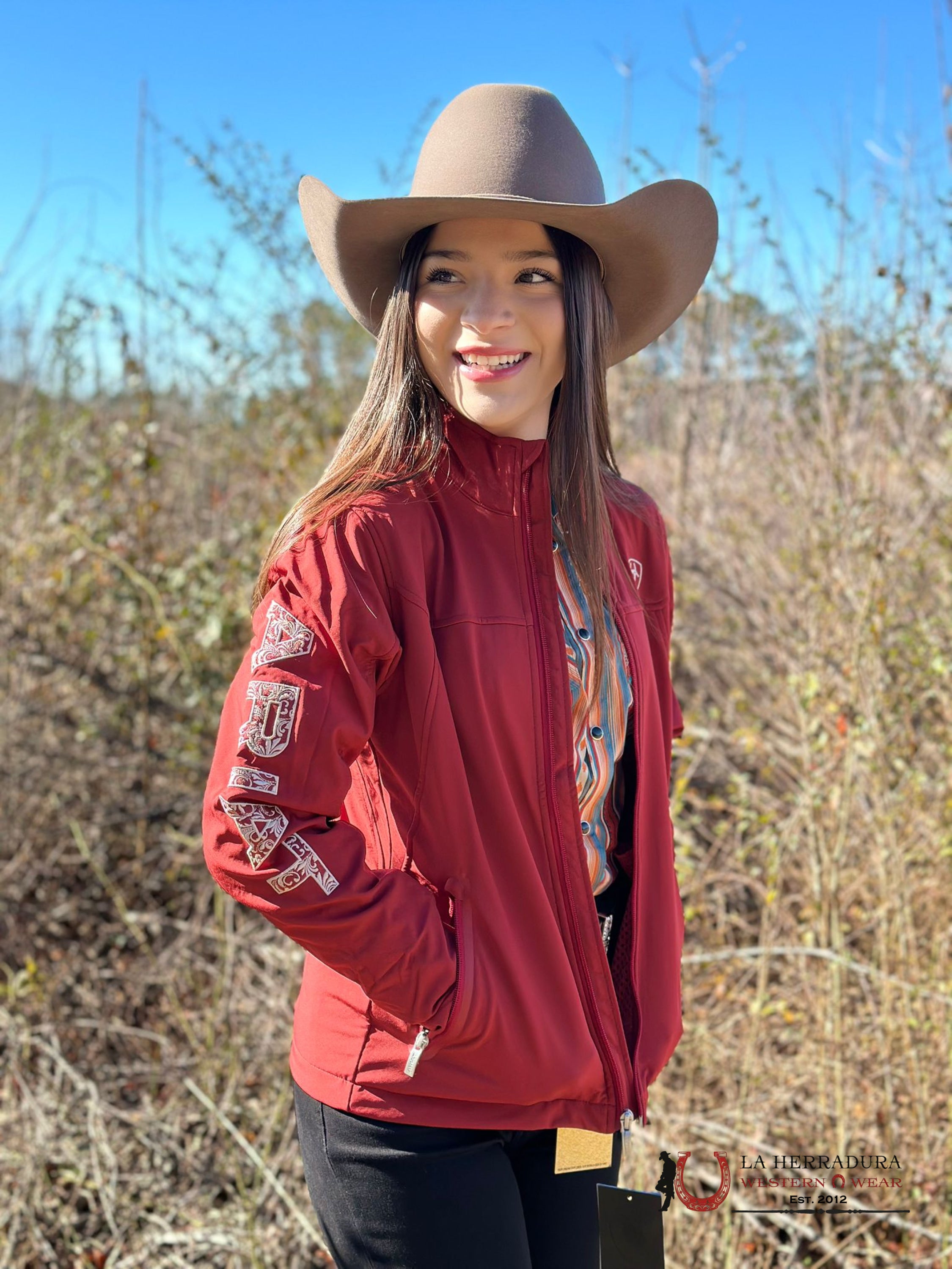 Ariat Jacket Aparejo Team Softshell Sun-Dried Tomato Ropa Mujeres