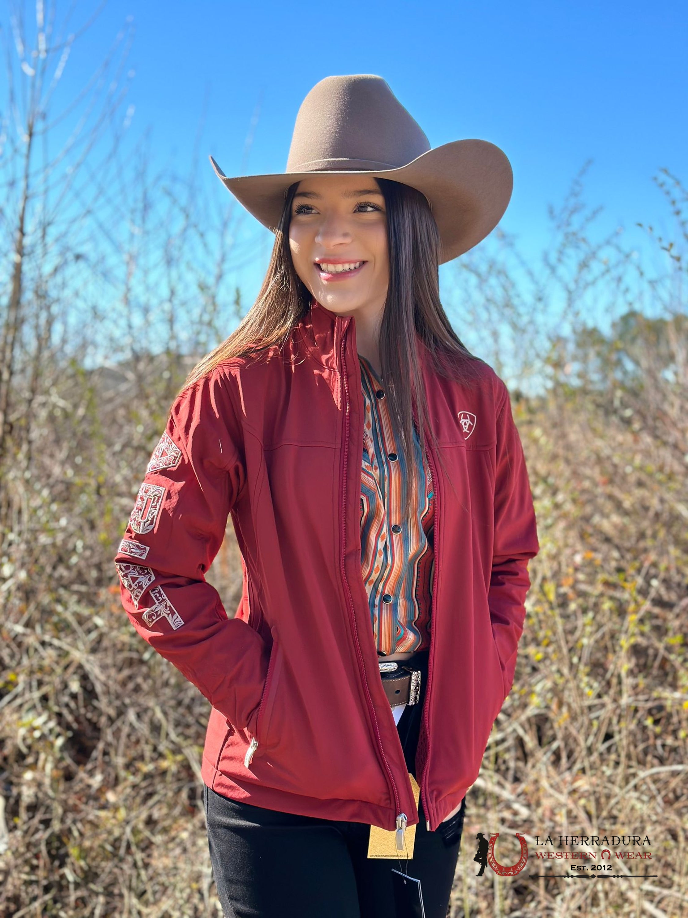 Ariat Jacket Aparejo Team Softshell Sun-Dried Tomato Ropa Mujeres