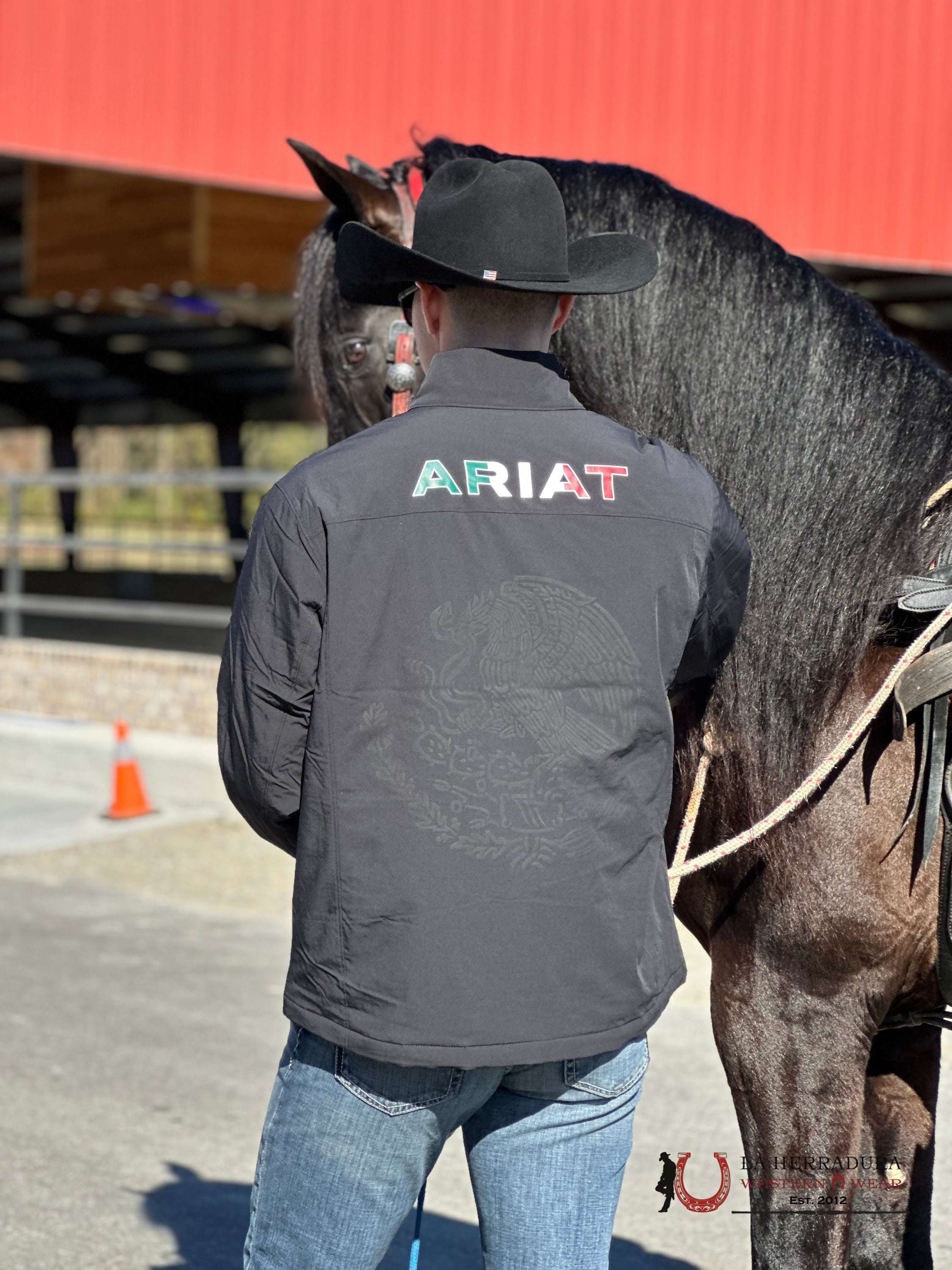 Ariat Jacket Black Pioneer Stretchshell Mexico Jacket- 4234 Ropa Hombres