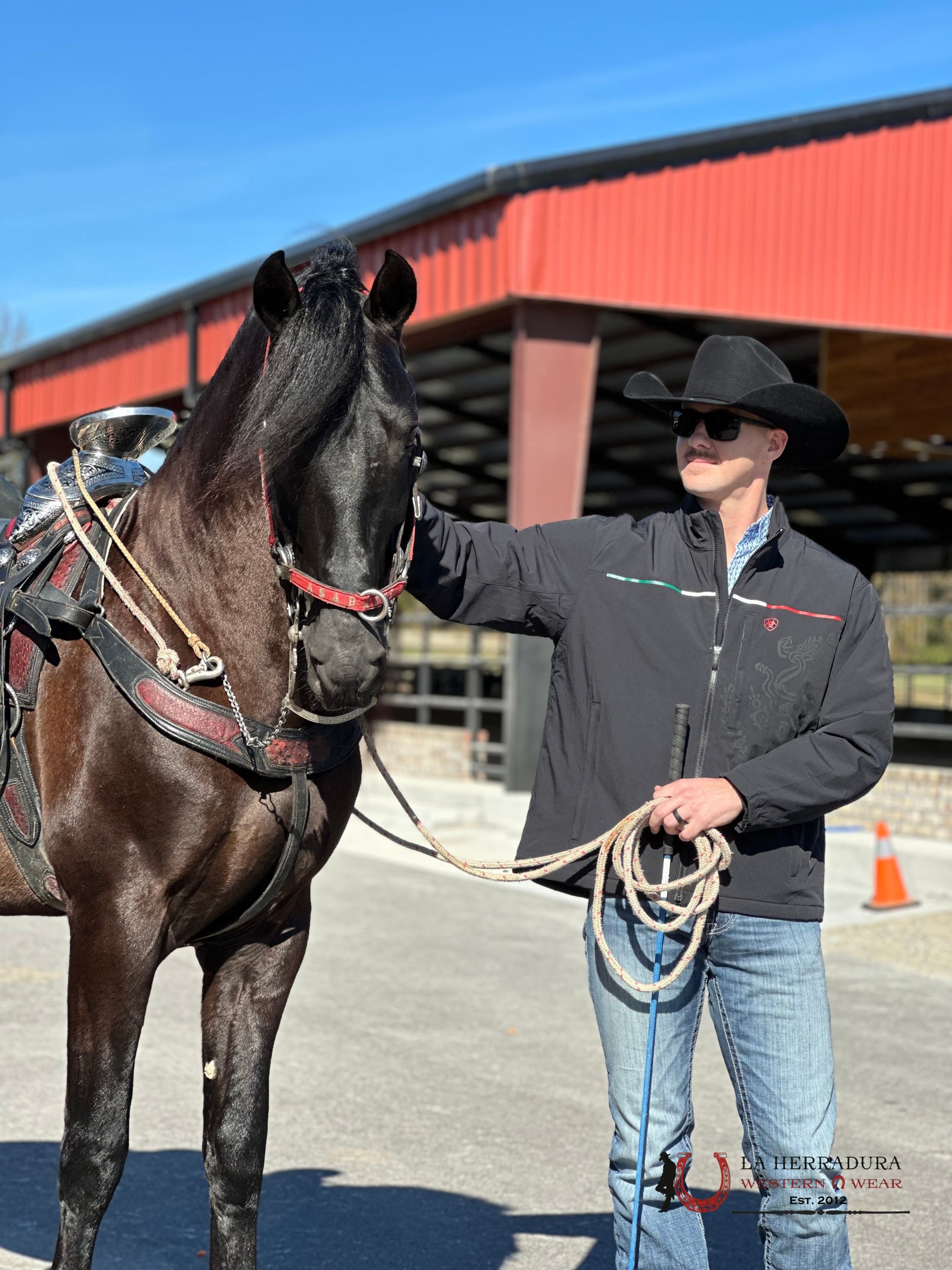 Ariat Jacket Black Pioneer Stretchshell Mexico Jacket- 4234 Ropa Hombres