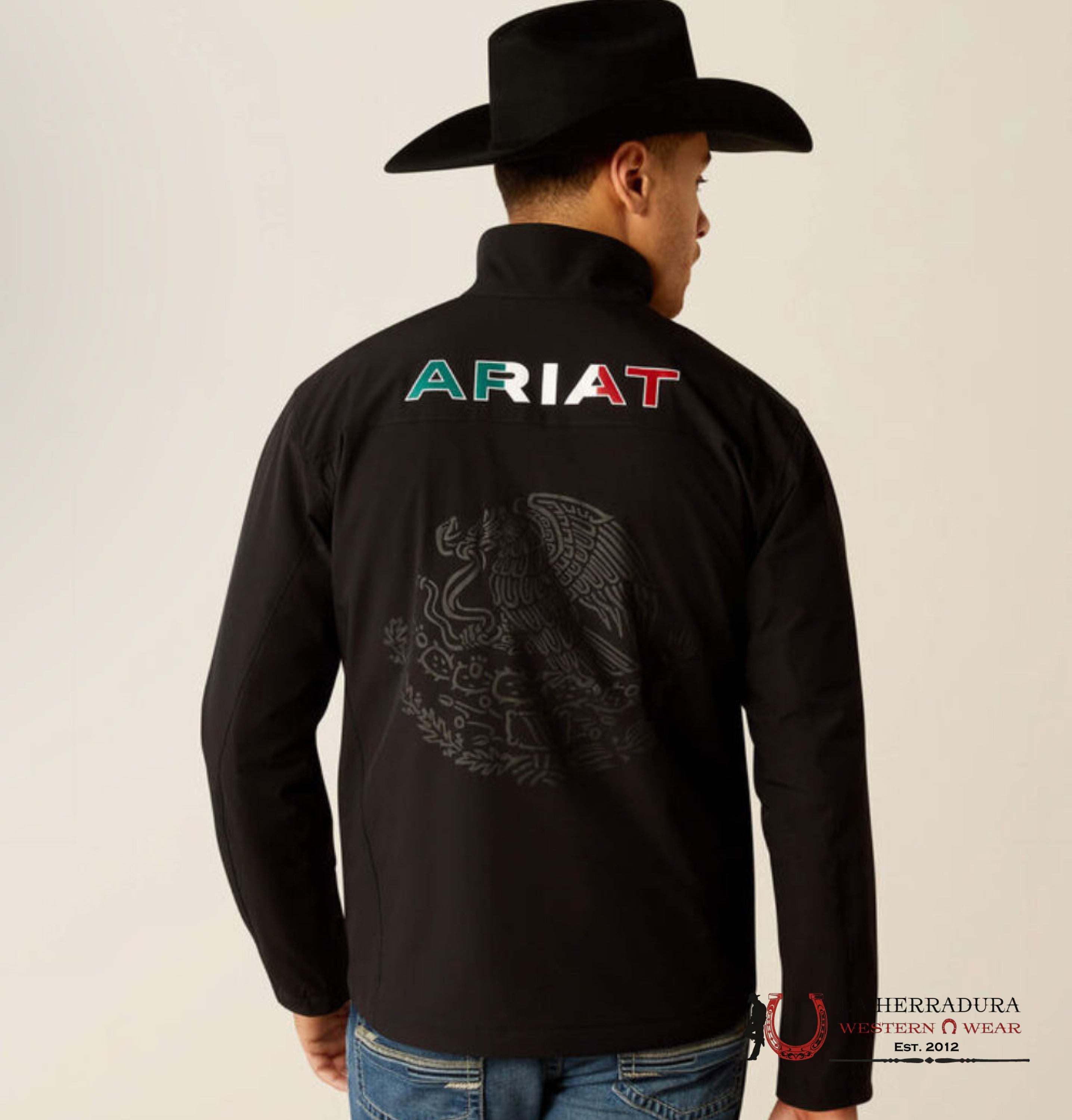 Ariat Jacket Black Pioneer Stretchshell Mexico Jacket- 4234 Ropa Hombres