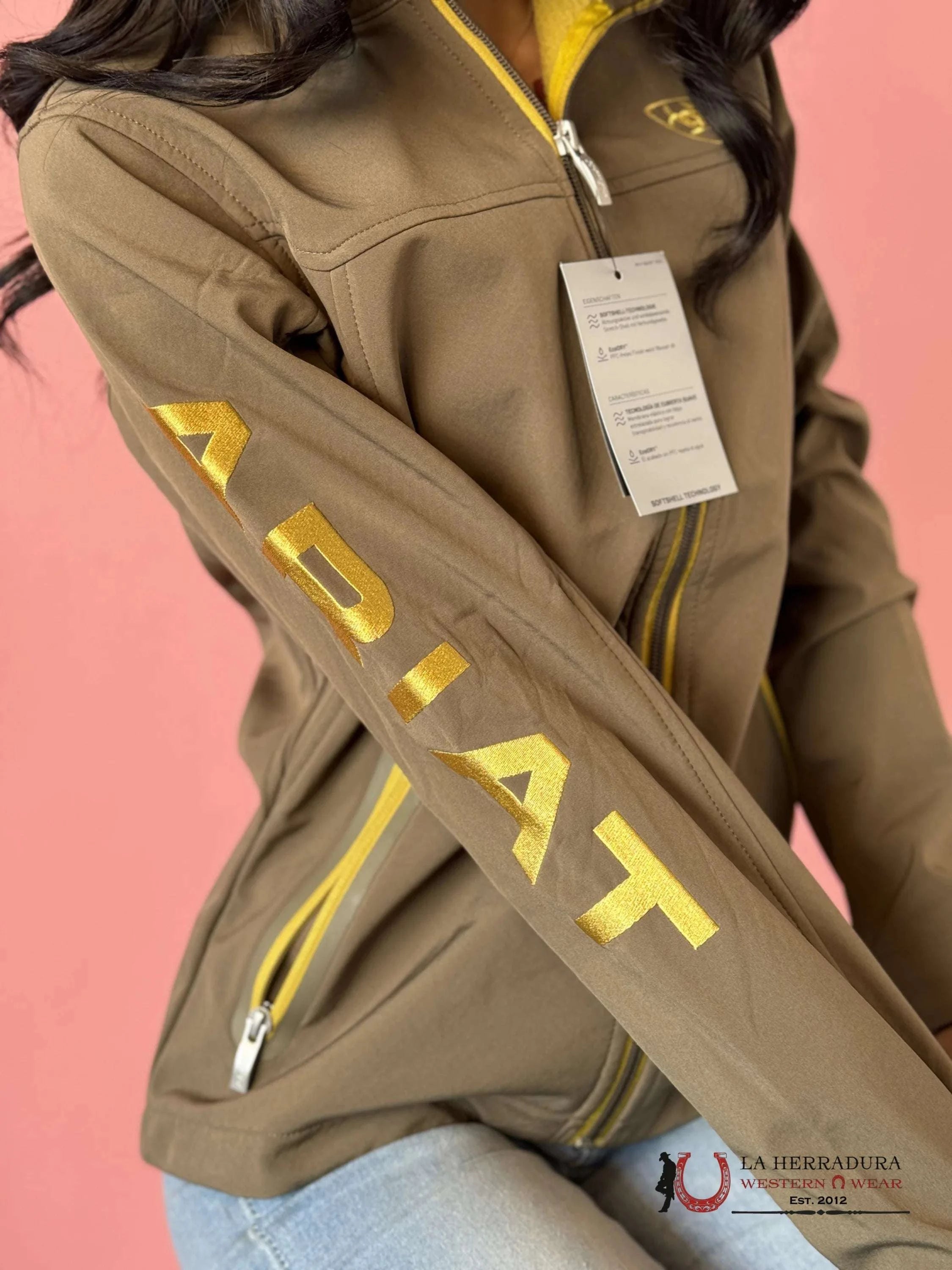 Ariat Jacket Canteen Team Softshell Green Ropa Mujeres