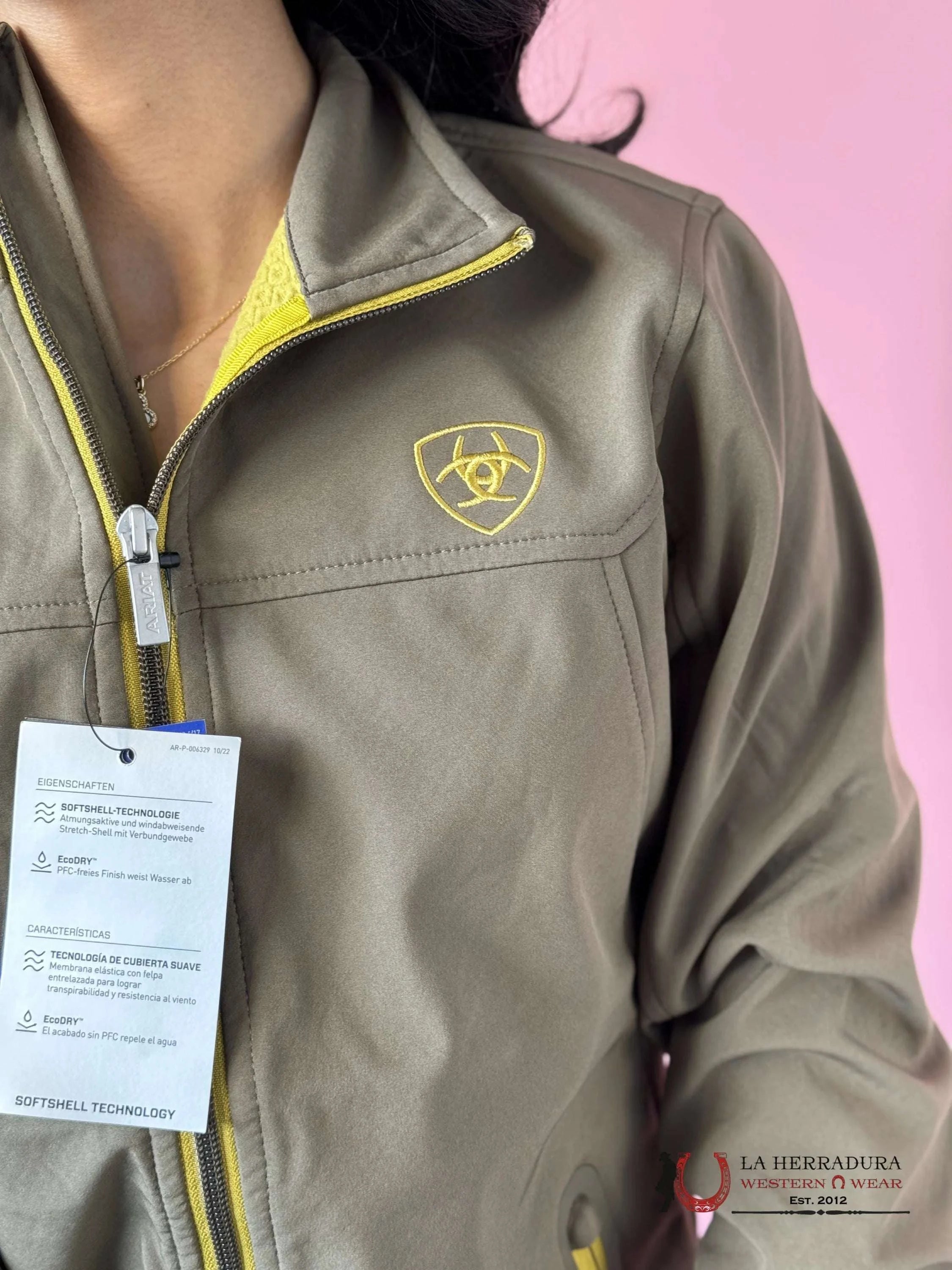 Ariat Jacket Canteen Team Softshell Green Ropa Mujeres