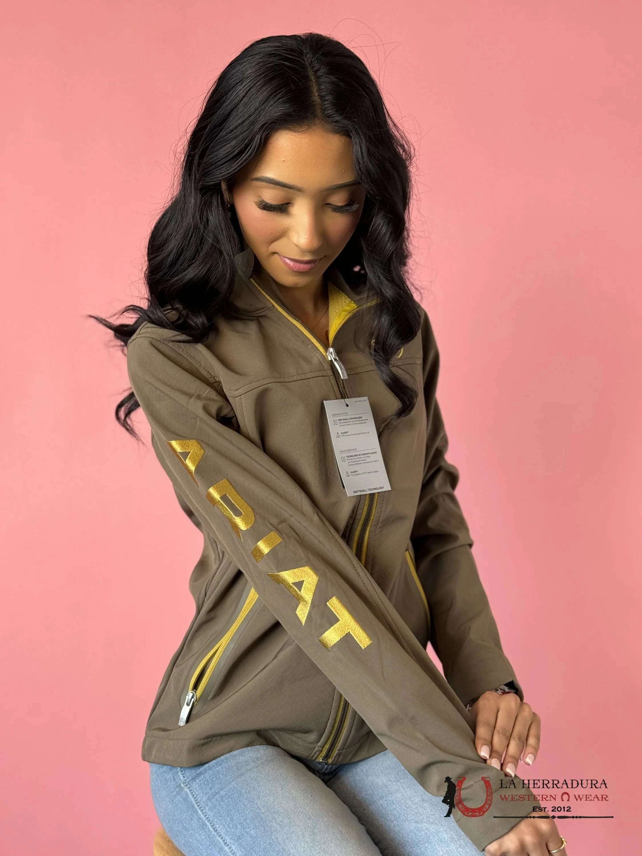 Ariat Jacket Canteen Team Softshell Green Ropa Mujeres