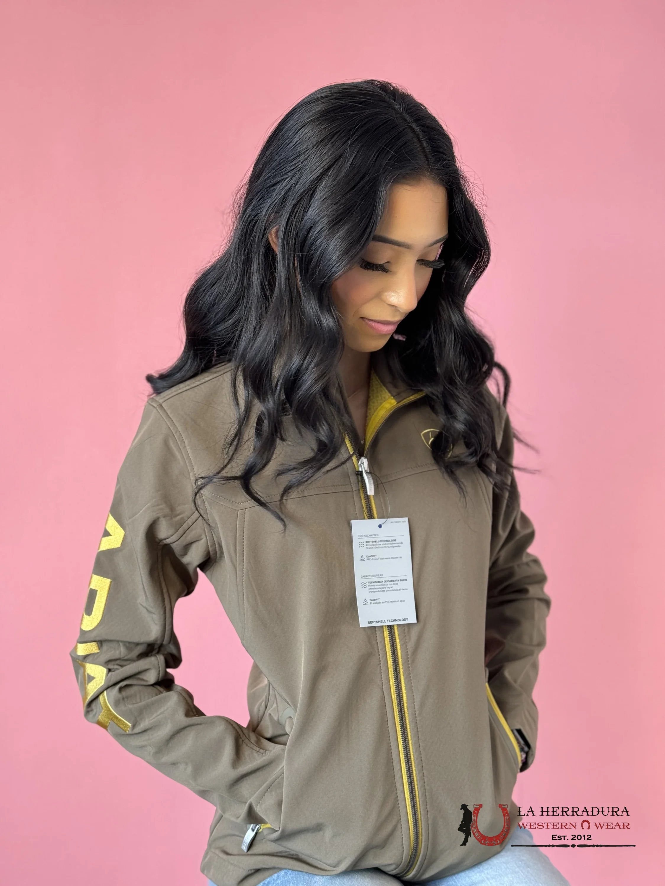 Ariat Jacket Canteen Team Softshell Green Ropa Mujeres