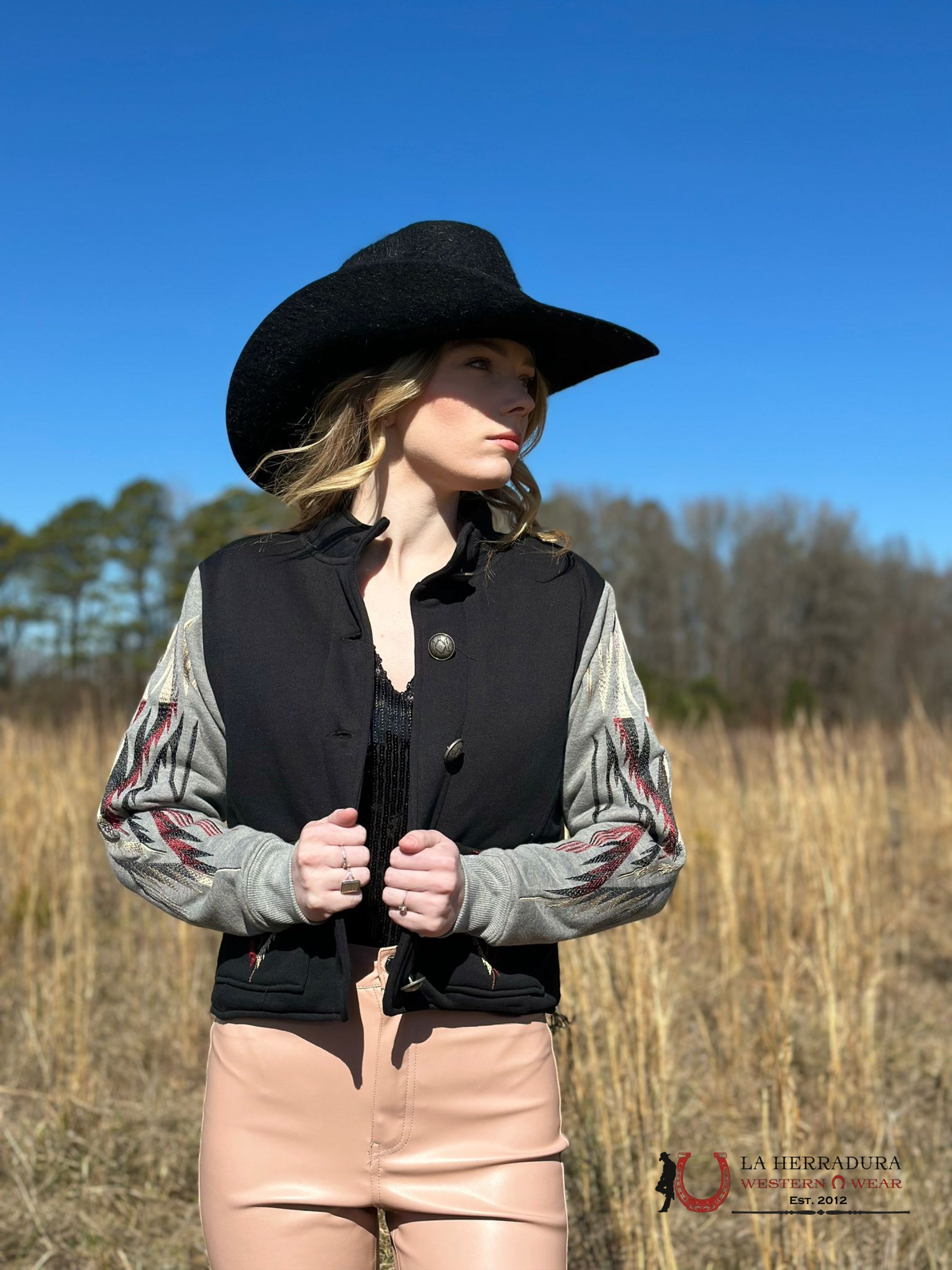 Ariat Jacket Embroidered Chimayo Jkt Black /Grey Ropa Mujeres