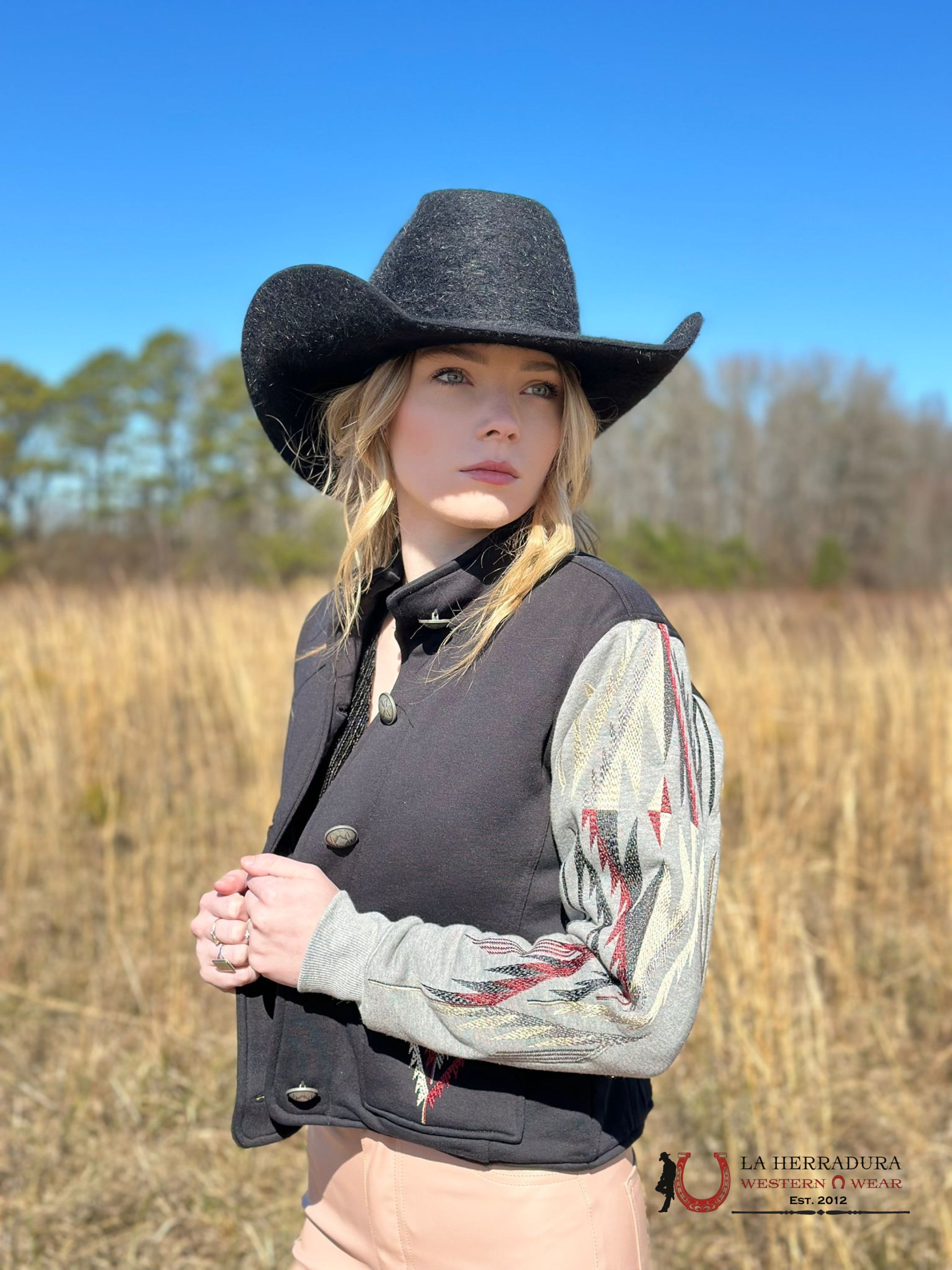 Ariat Jacket Embroidered Chimayo Jkt Black /Grey Ropa Mujeres