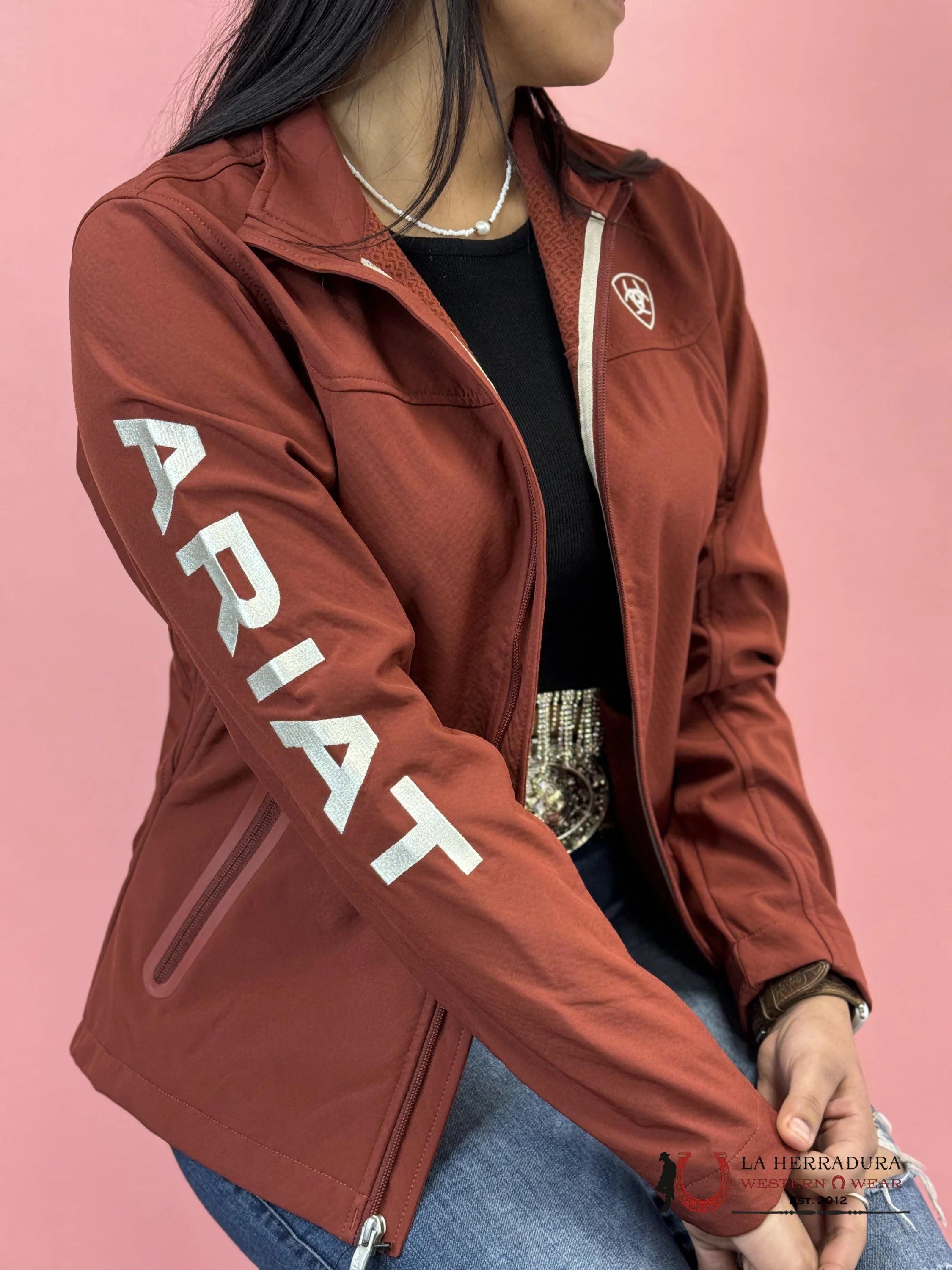 Ariat Jacket Fired Brick Team Softshell Ropa Mujeres