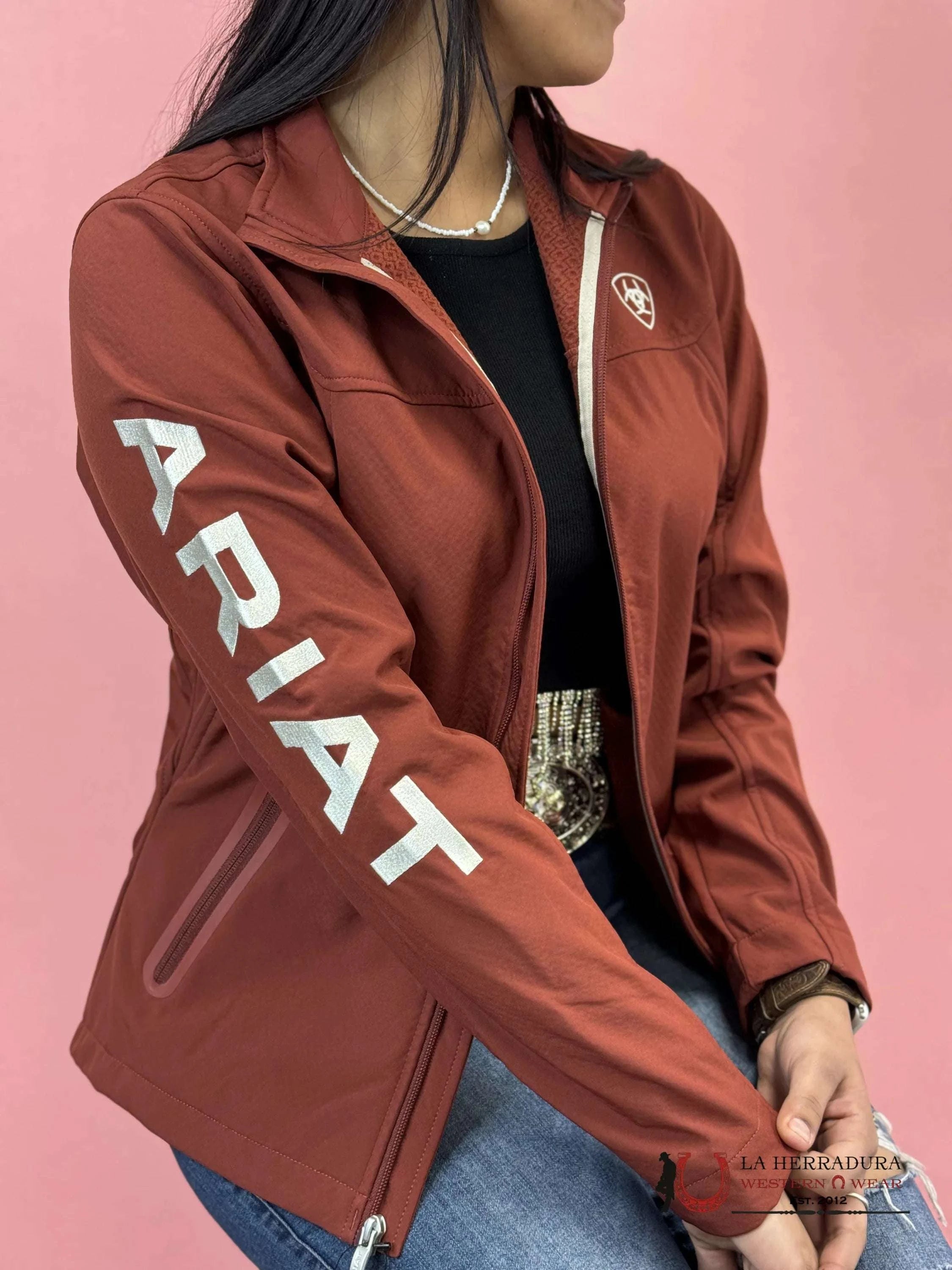 Ariat Jacket Fired Brick Team Softshell Ropa Mujeres