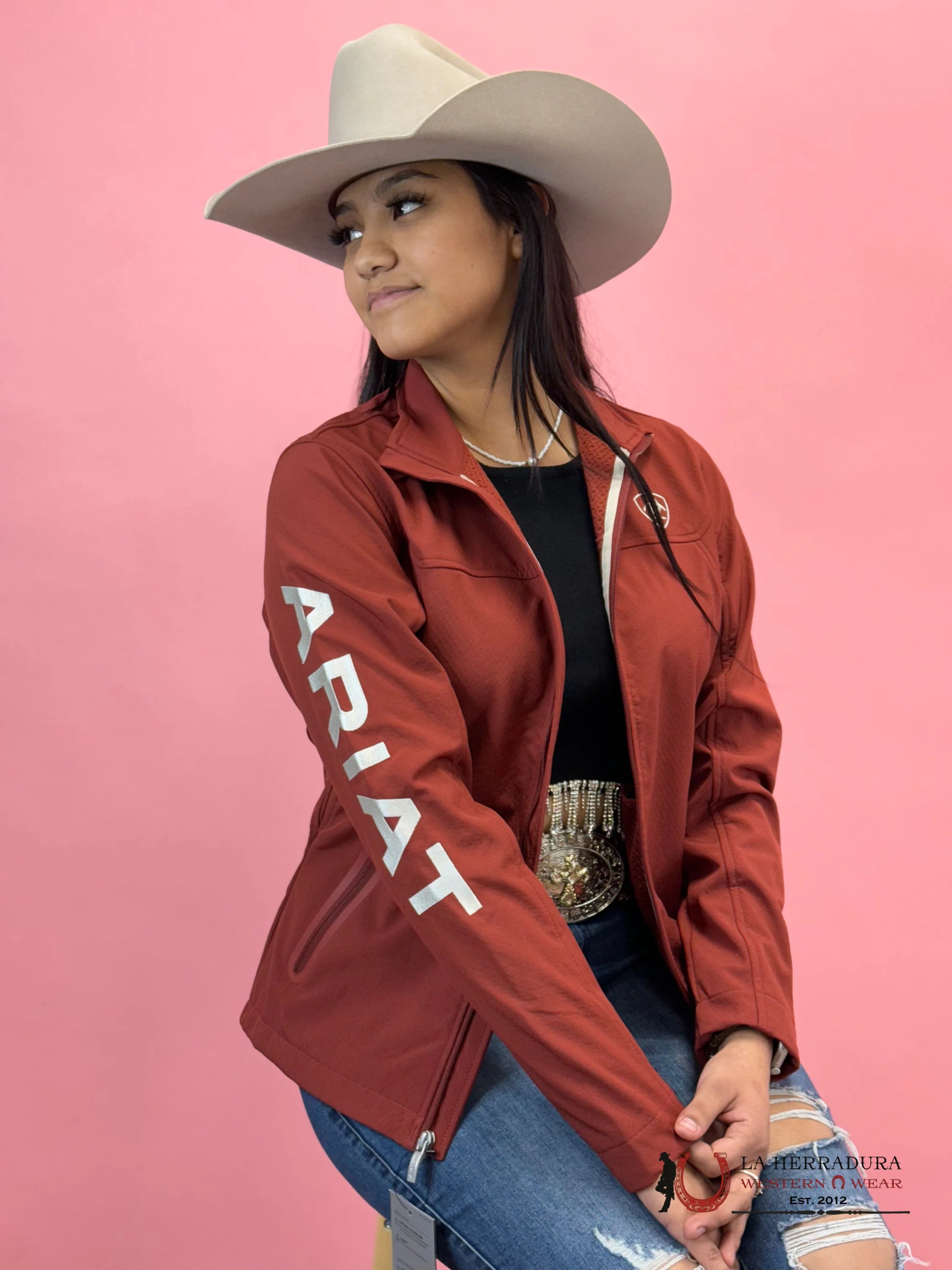 Ariat Jacket Fired Brick Team Softshell Ropa Mujeres