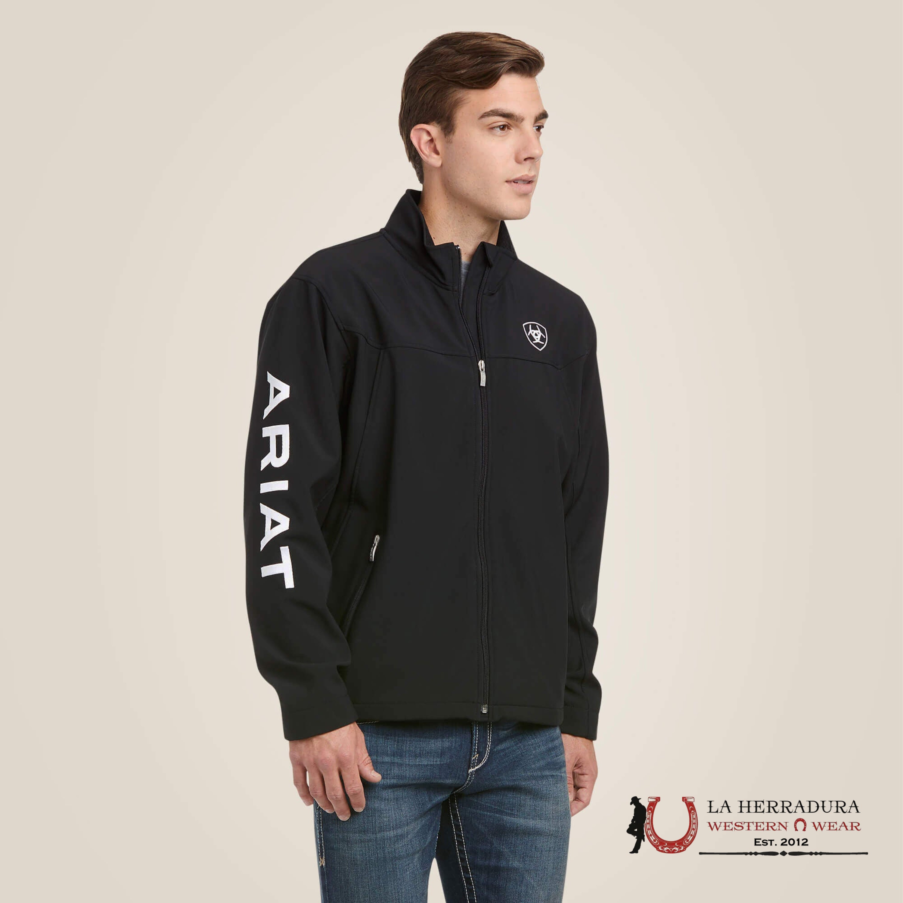 Ariat Jacket For Men Black/White Team Logo Ropa Hombres