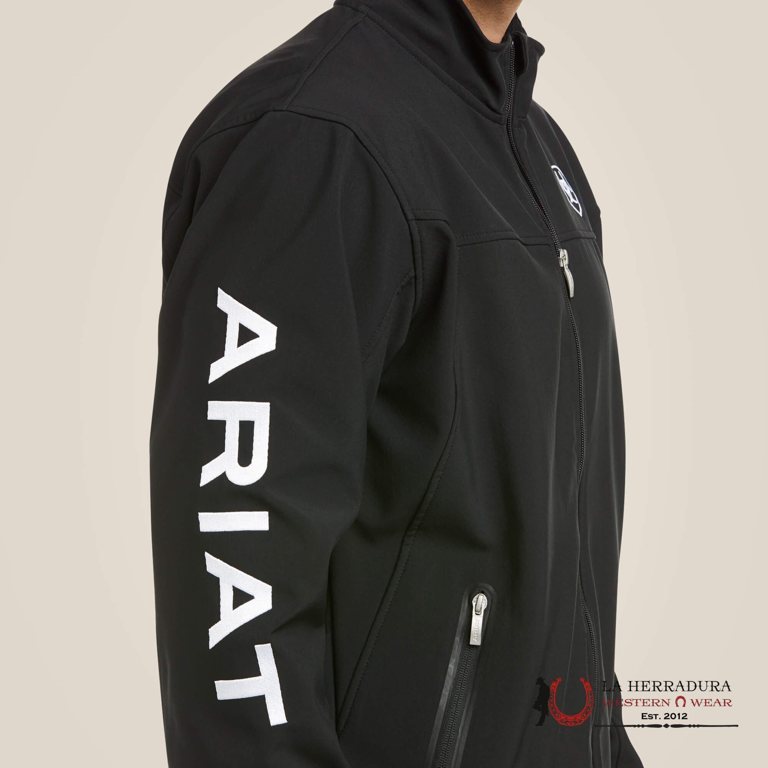 Ariat Jacket For Men Black/White Team Logo Ropa Hombres