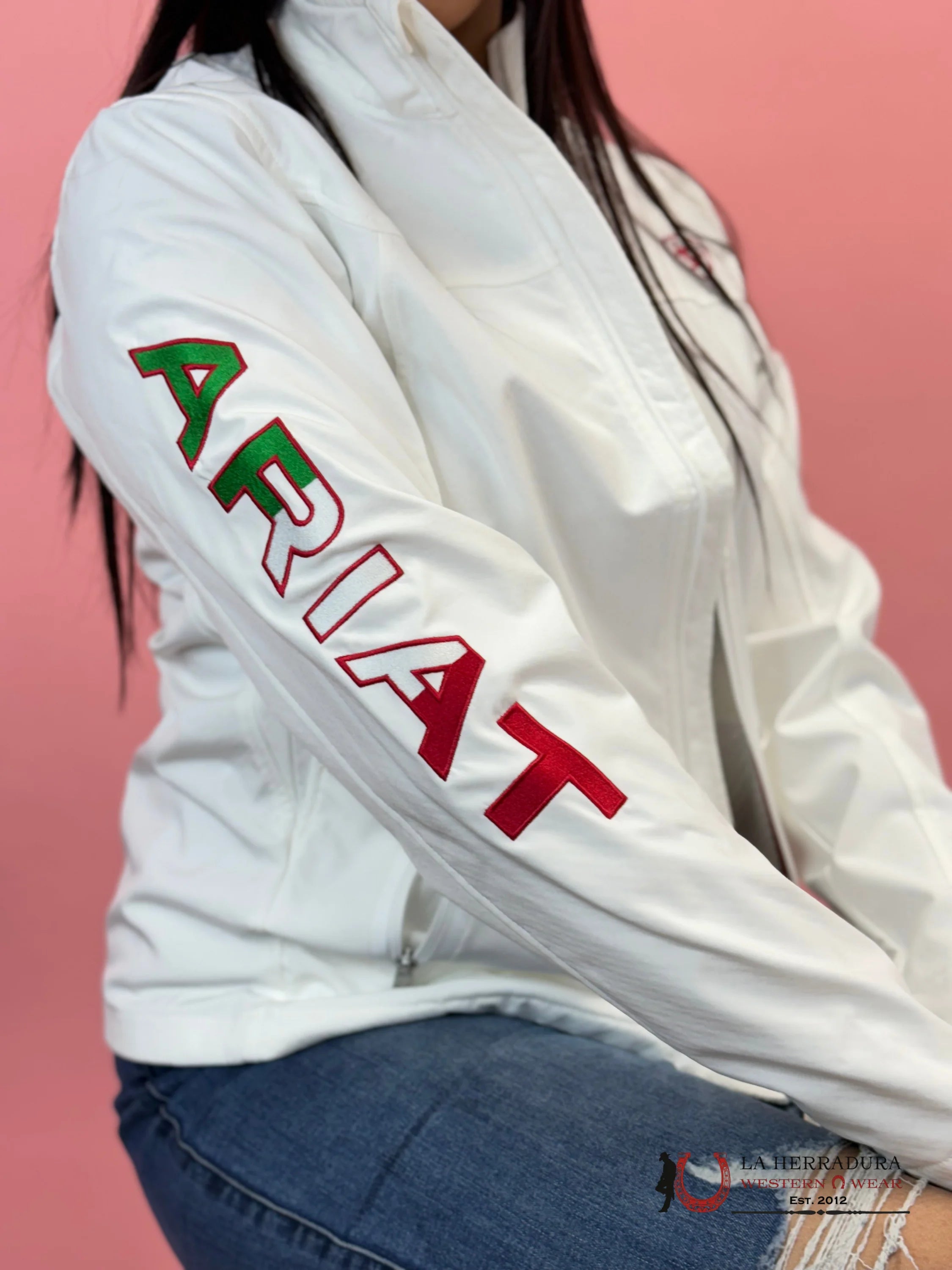 Ariat Jacket For Women White/Blanco Team Mexico Ropa Mujeres