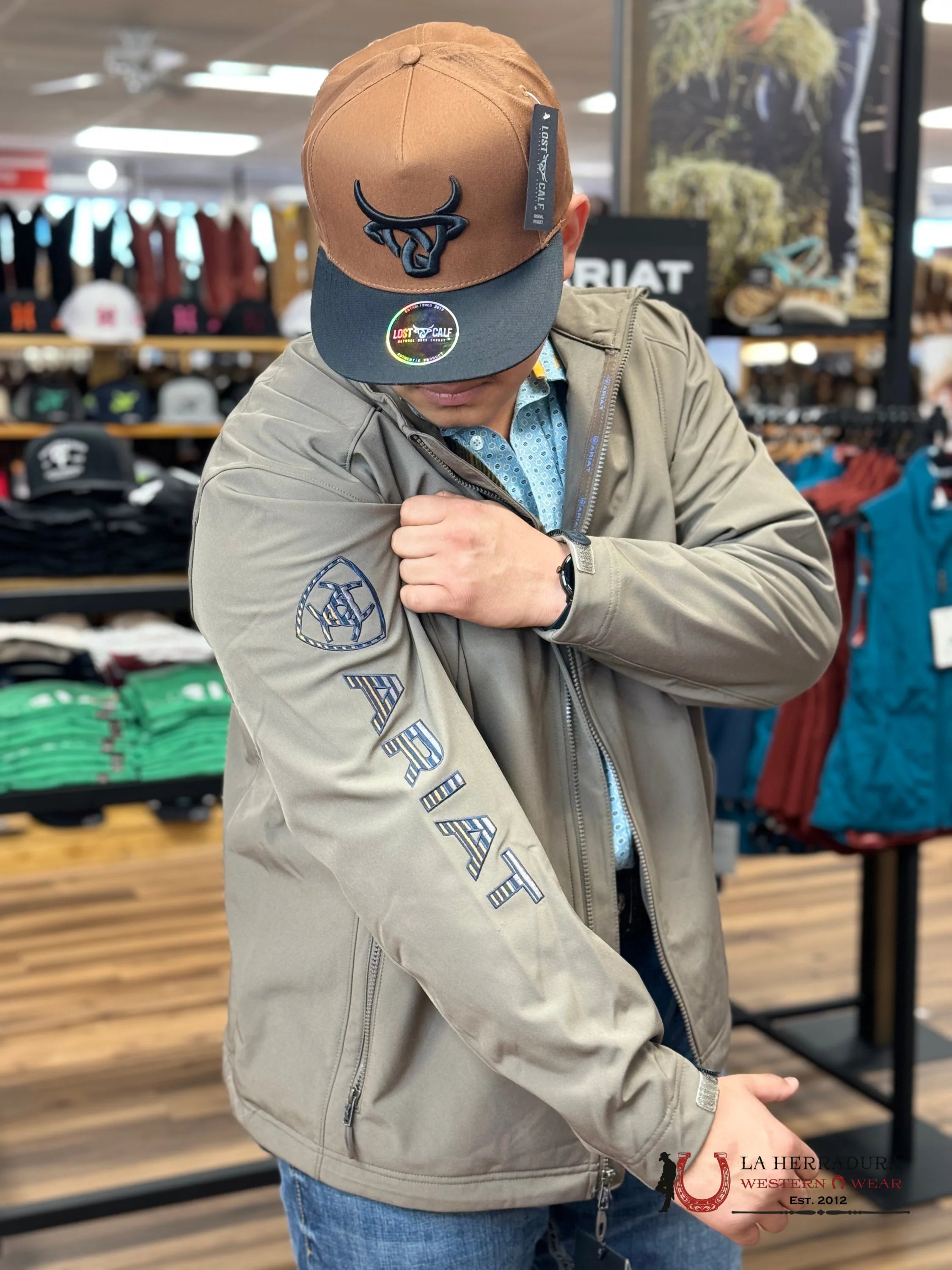 Ariat Jacket Logo 2.0 Softshell Banyan Bark Ropa Hombres