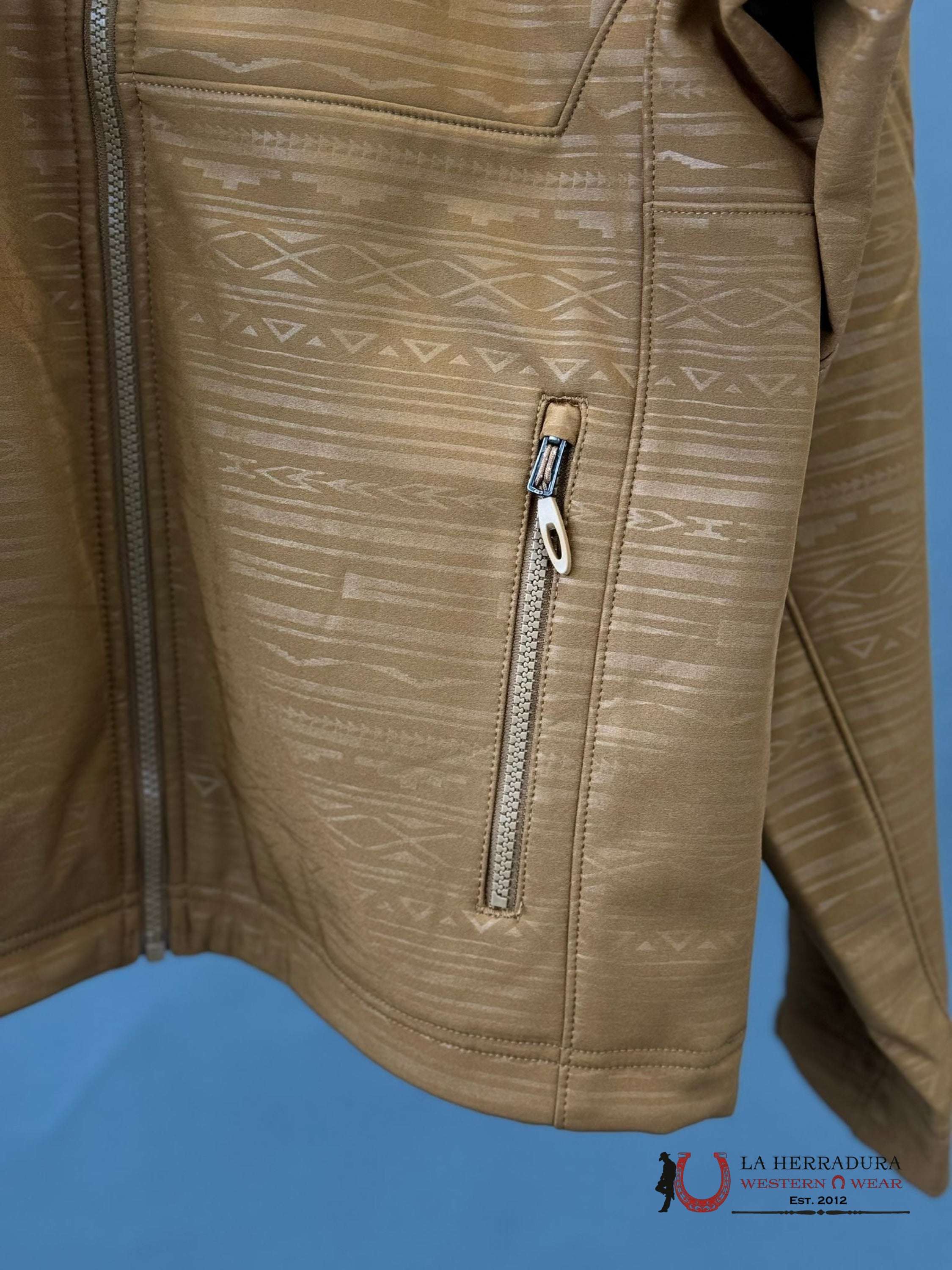 Ariat Jacket Logo 2.0 Softshell Chestnut Embossed Ropa Hombres
