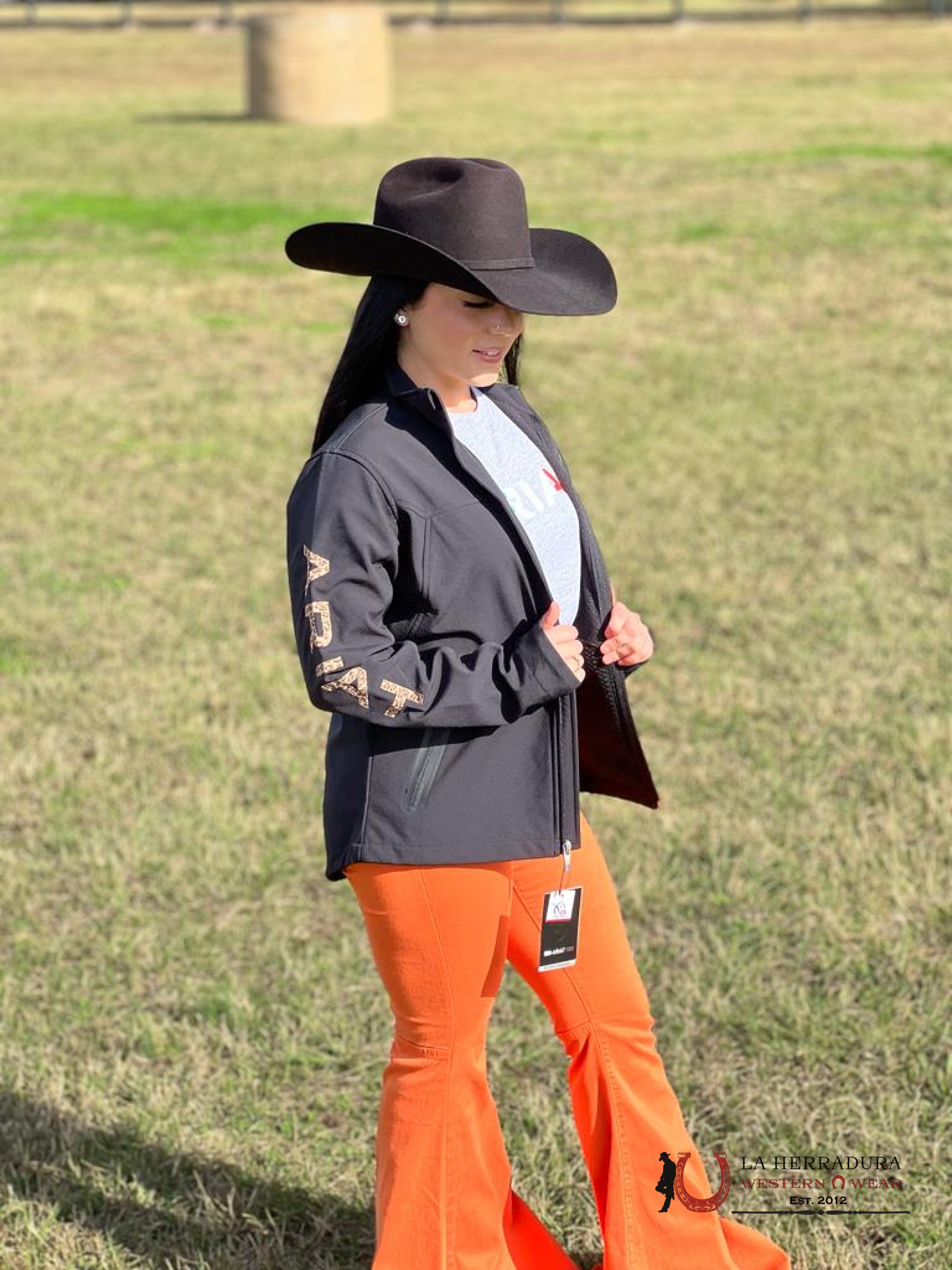 Ariat Jacket New Team Softshell Black/Leopard Ropa Mujeres