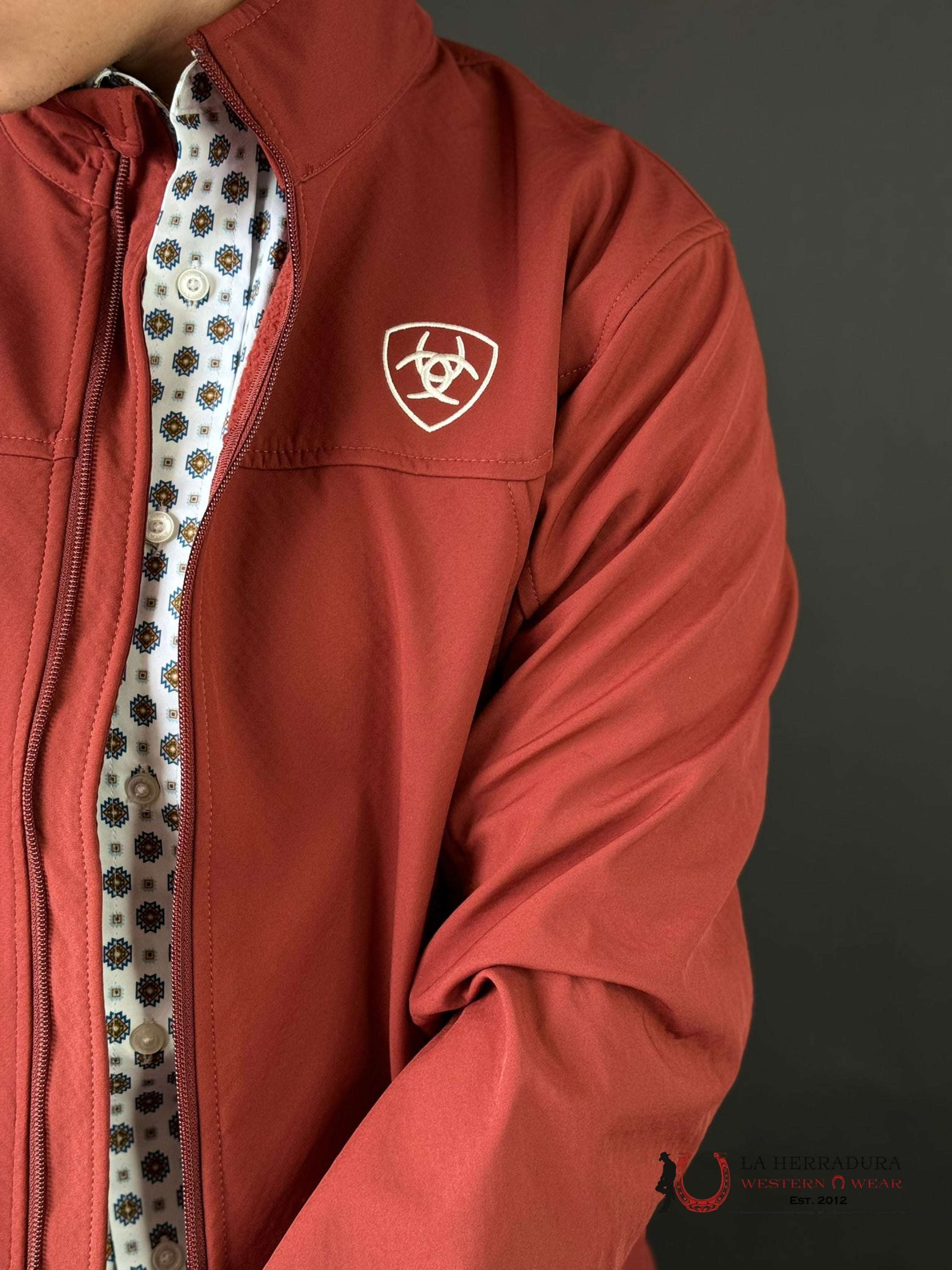 Ariat Jacket New Team Softshell Fired Brick Ropa Hombres