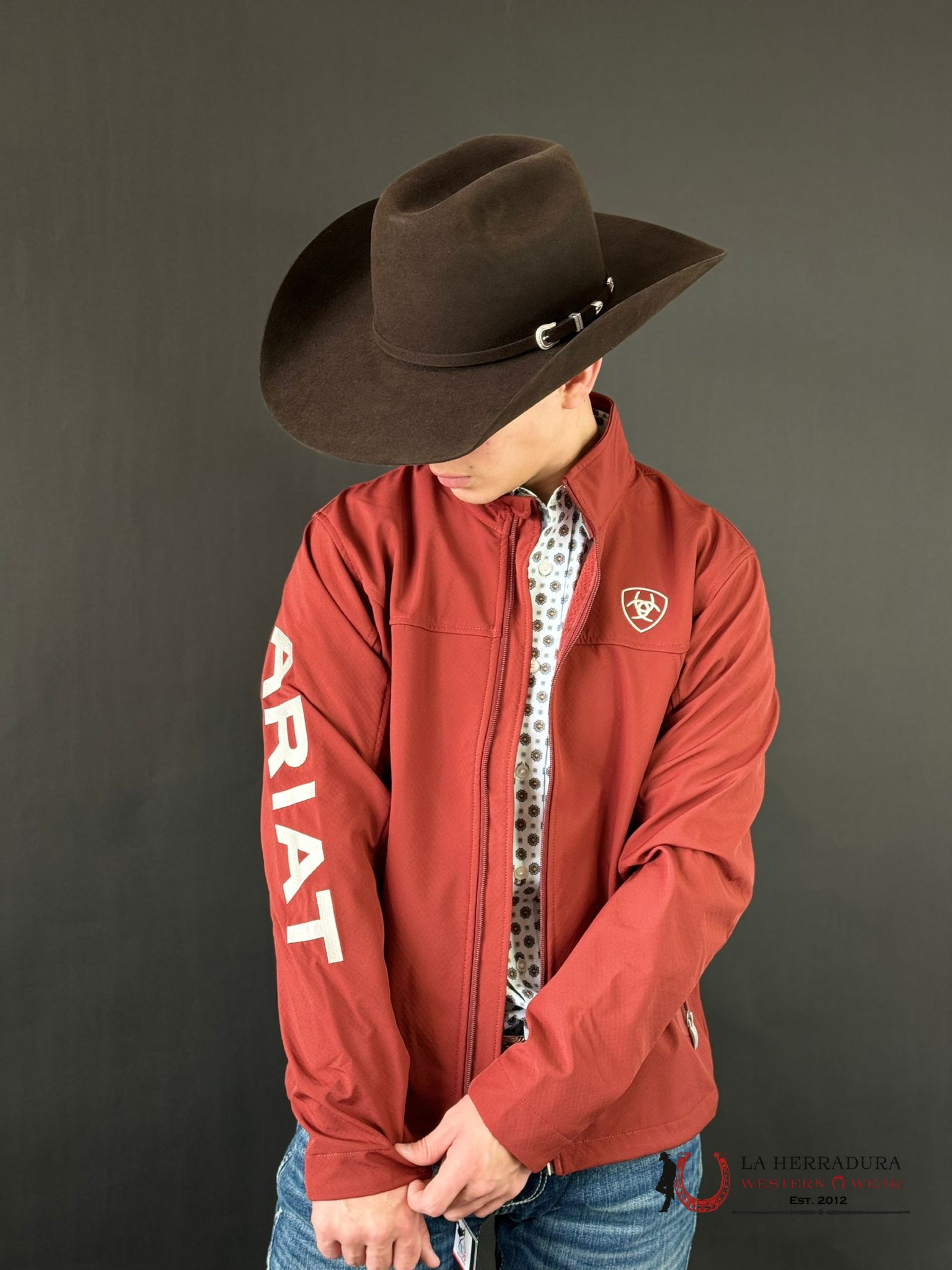 Ariat Jacket New Team Softshell Fired Brick Ropa Hombres