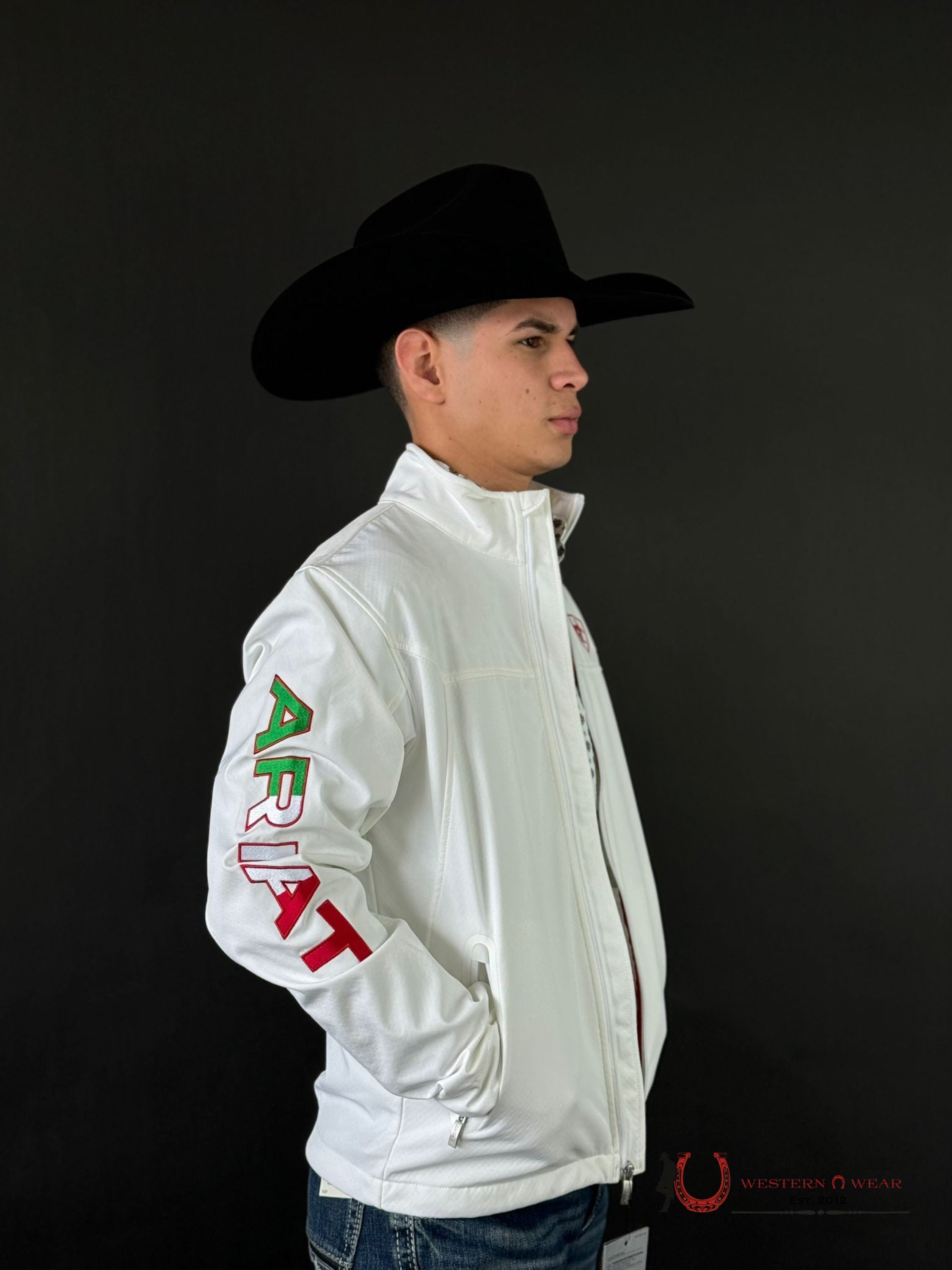 Ariat Jacket New Team Softshell Mexico White Ropa Hombres