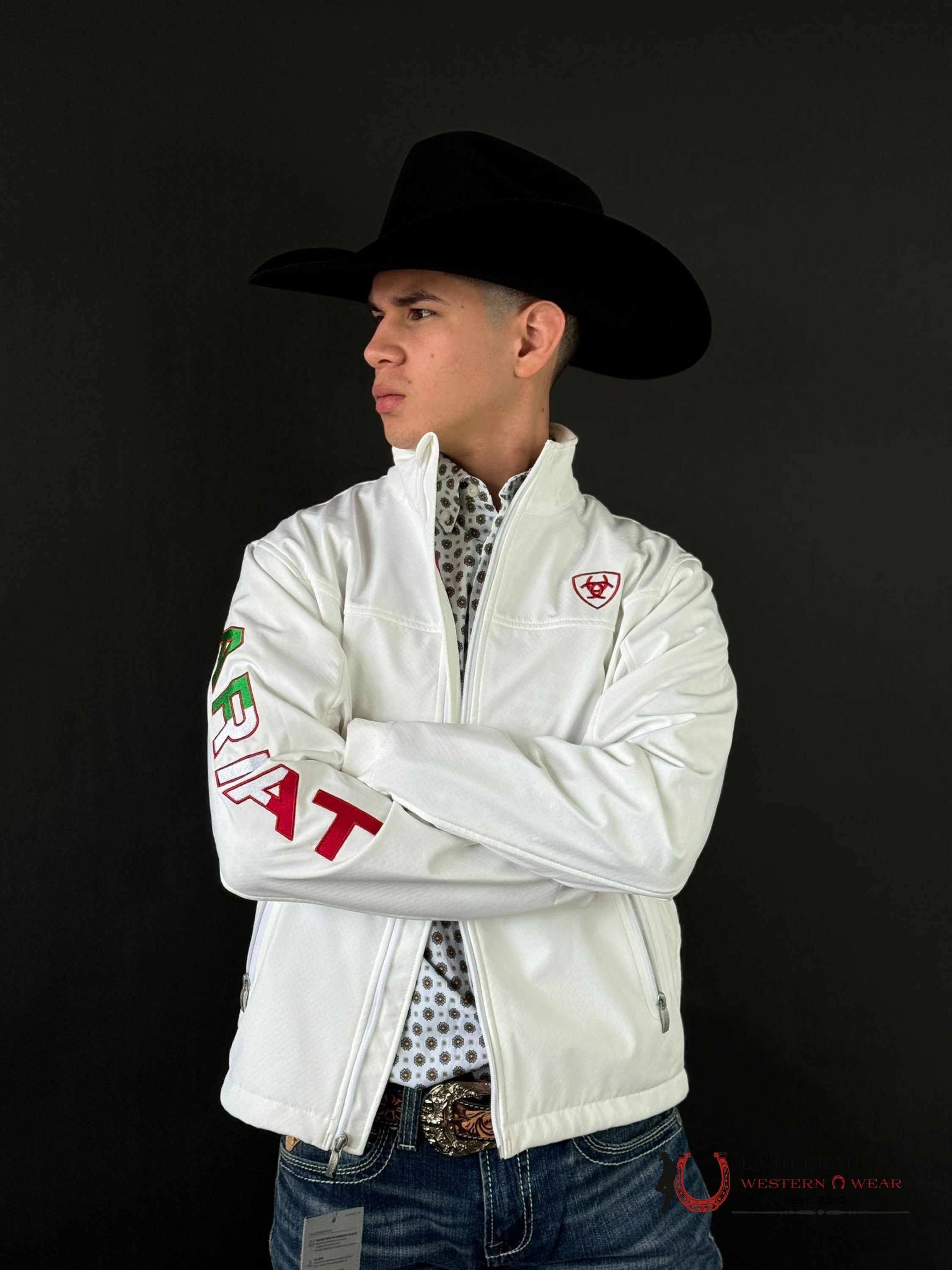 Ariat Jacket New Team Softshell Mexico White Ropa Hombres