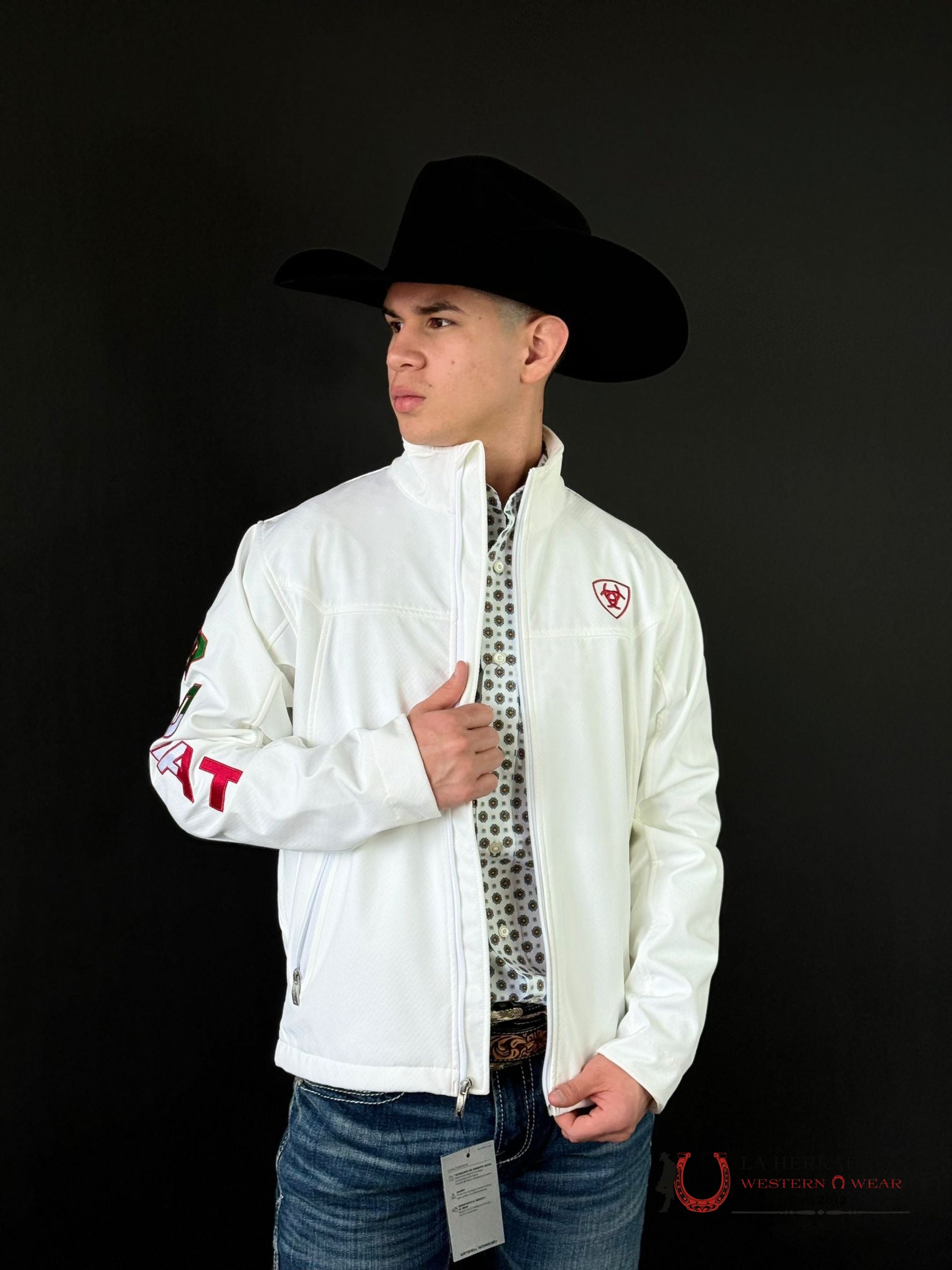 Ariat Jacket New Team Softshell Mexico White Ropa Hombres