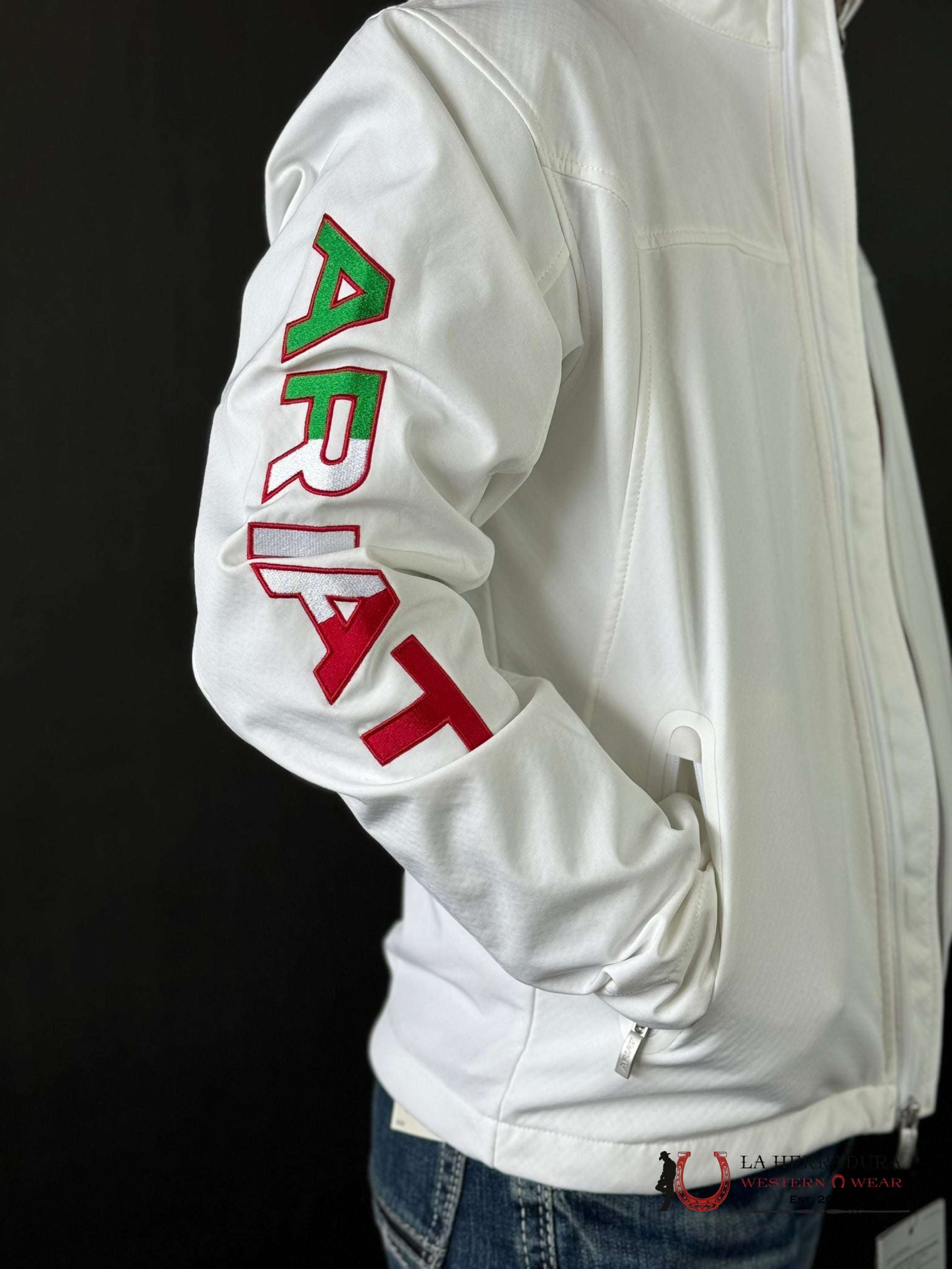 Ariat Jacket New Team Softshell Mexico White Ropa Hombres