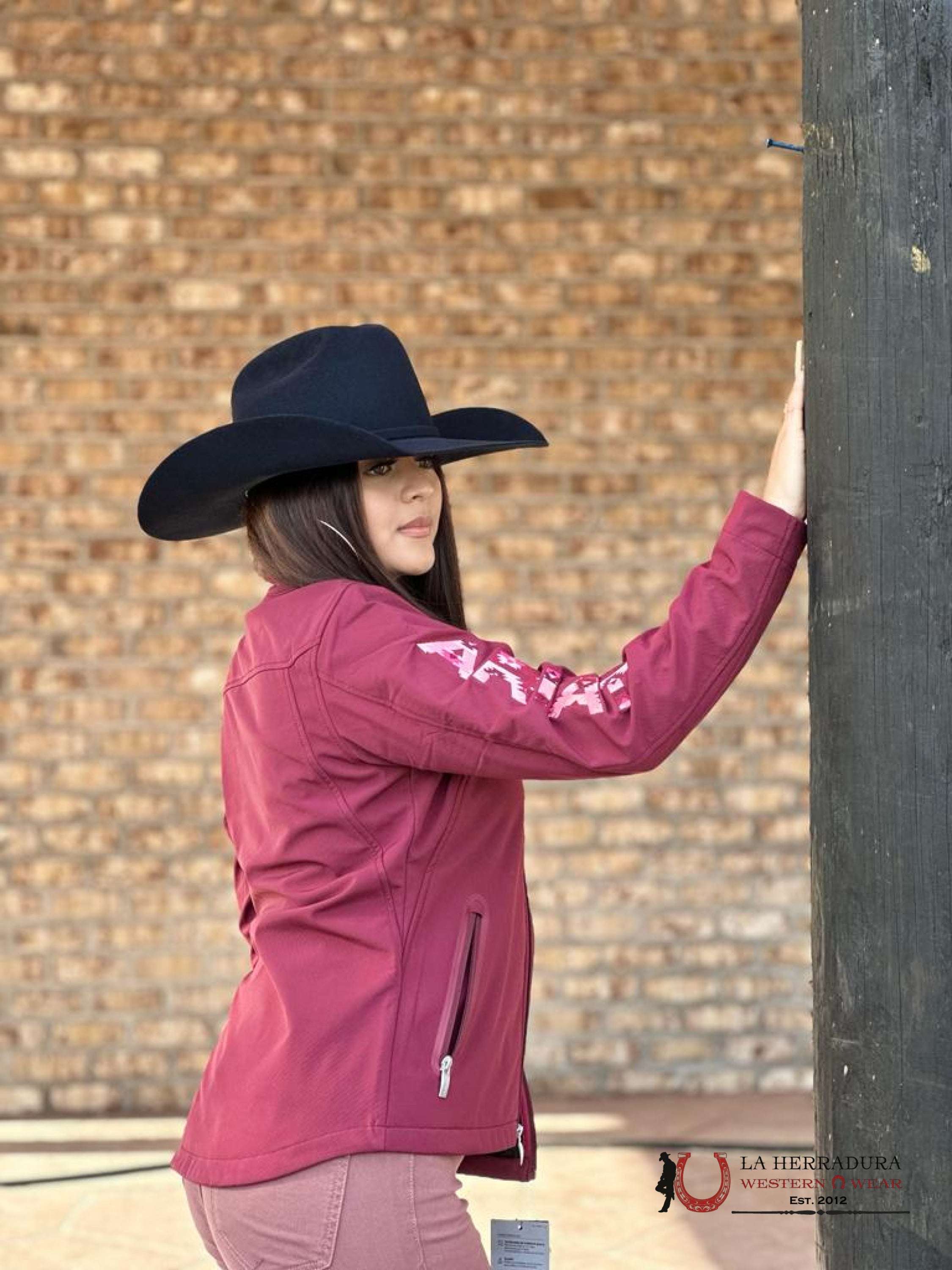 Ariat Jacket New Team Softshell Rouge Red / Pink Ropa Mujeres