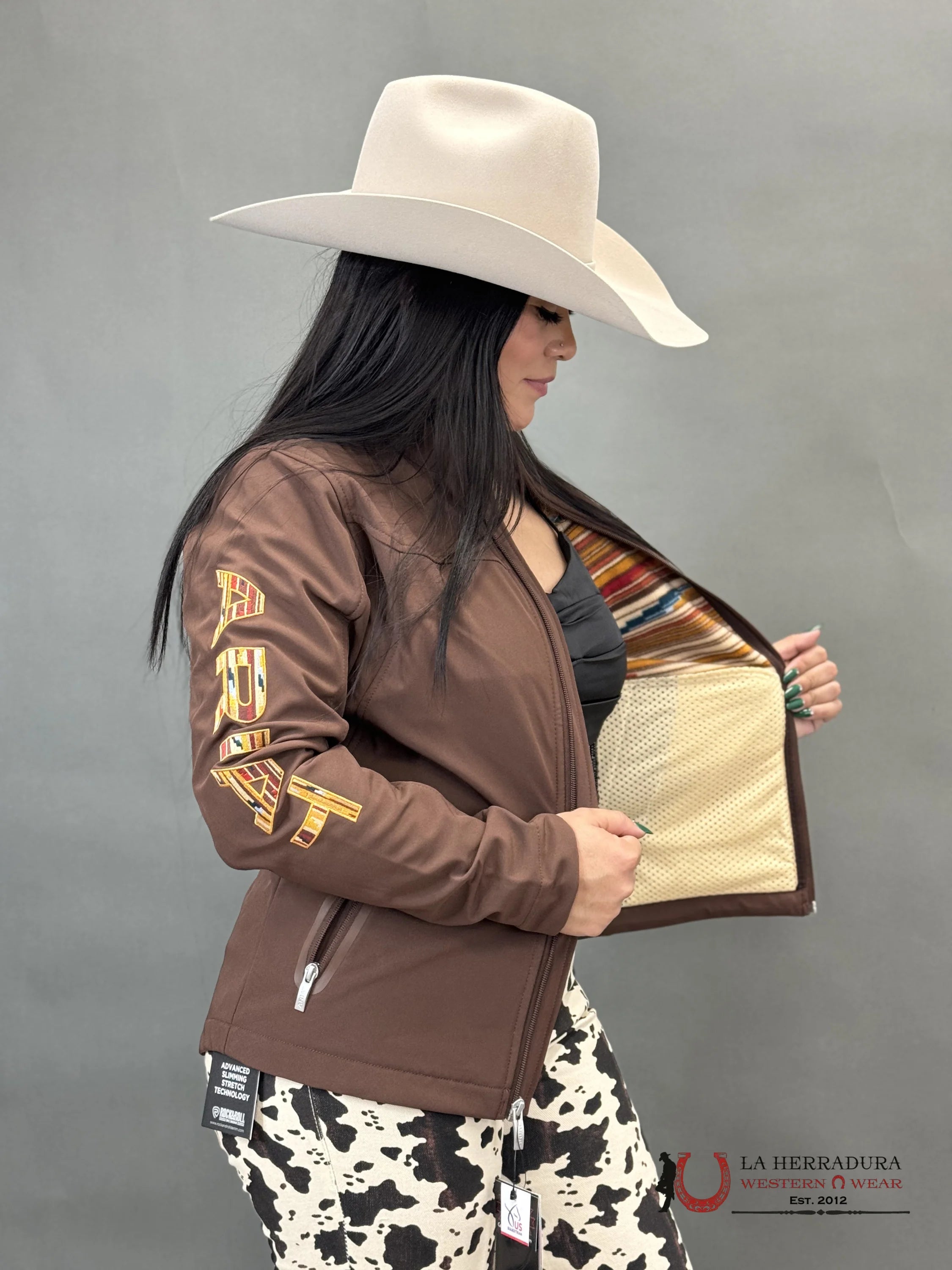 Ariat Jacket Softshell Chimayo Shaved Chocolate Womens Ropa Mujeres