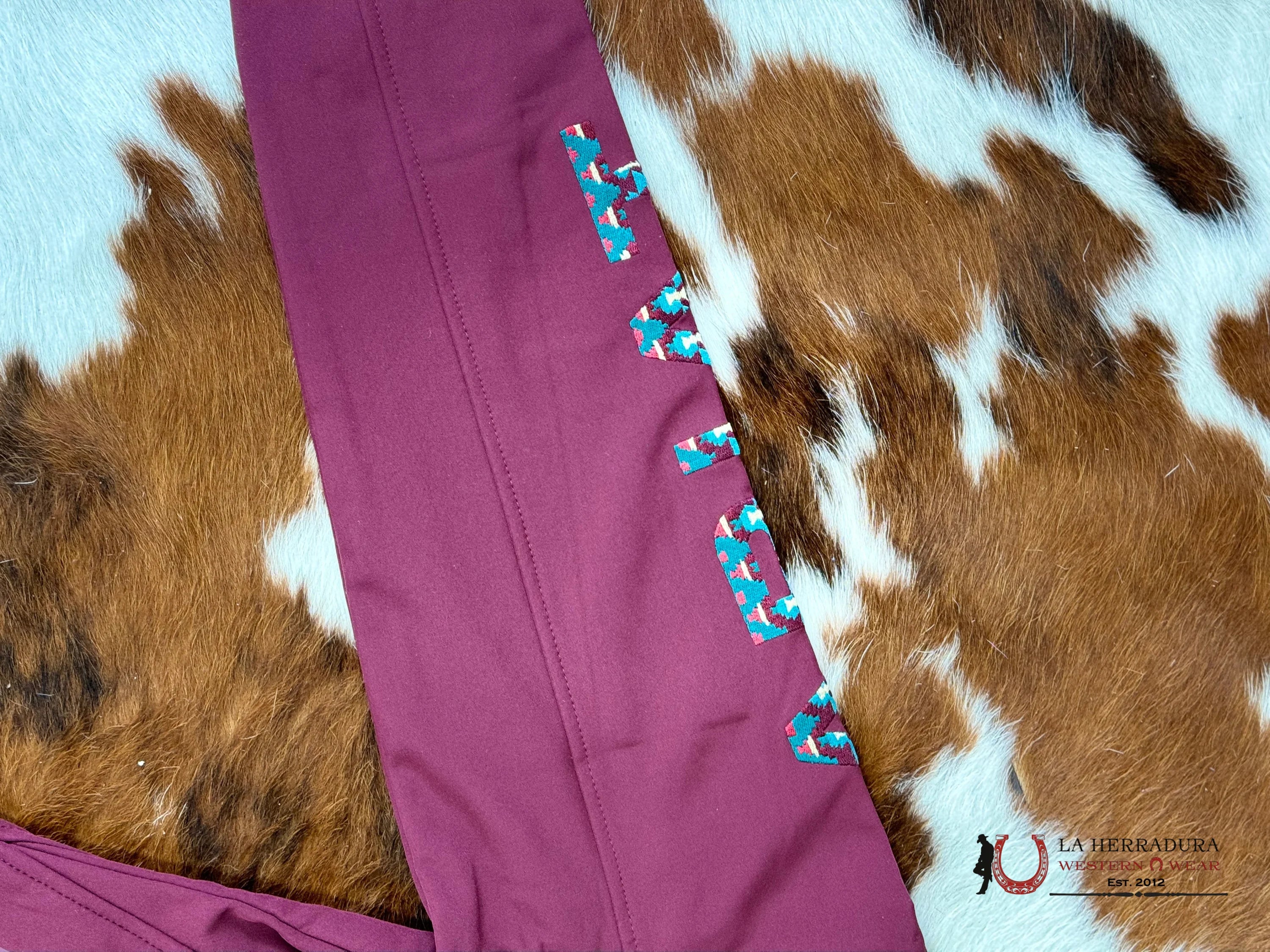 Ariat Jacket Tawny Port/Baja Team Softshell Ropa Mujeres