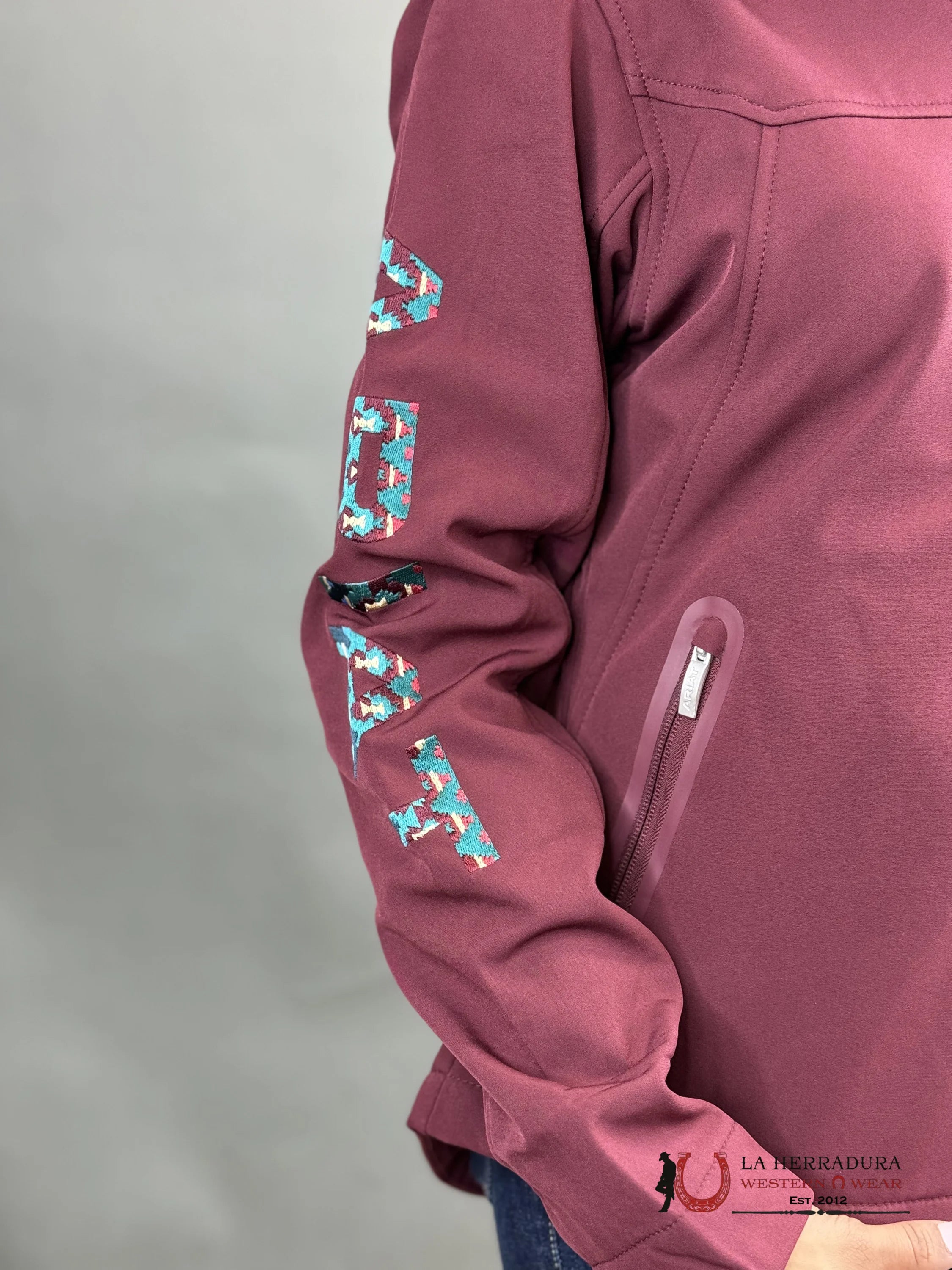 Ariat Jacket Tawny Port/Baja Team Softshell Ropa Mujeres