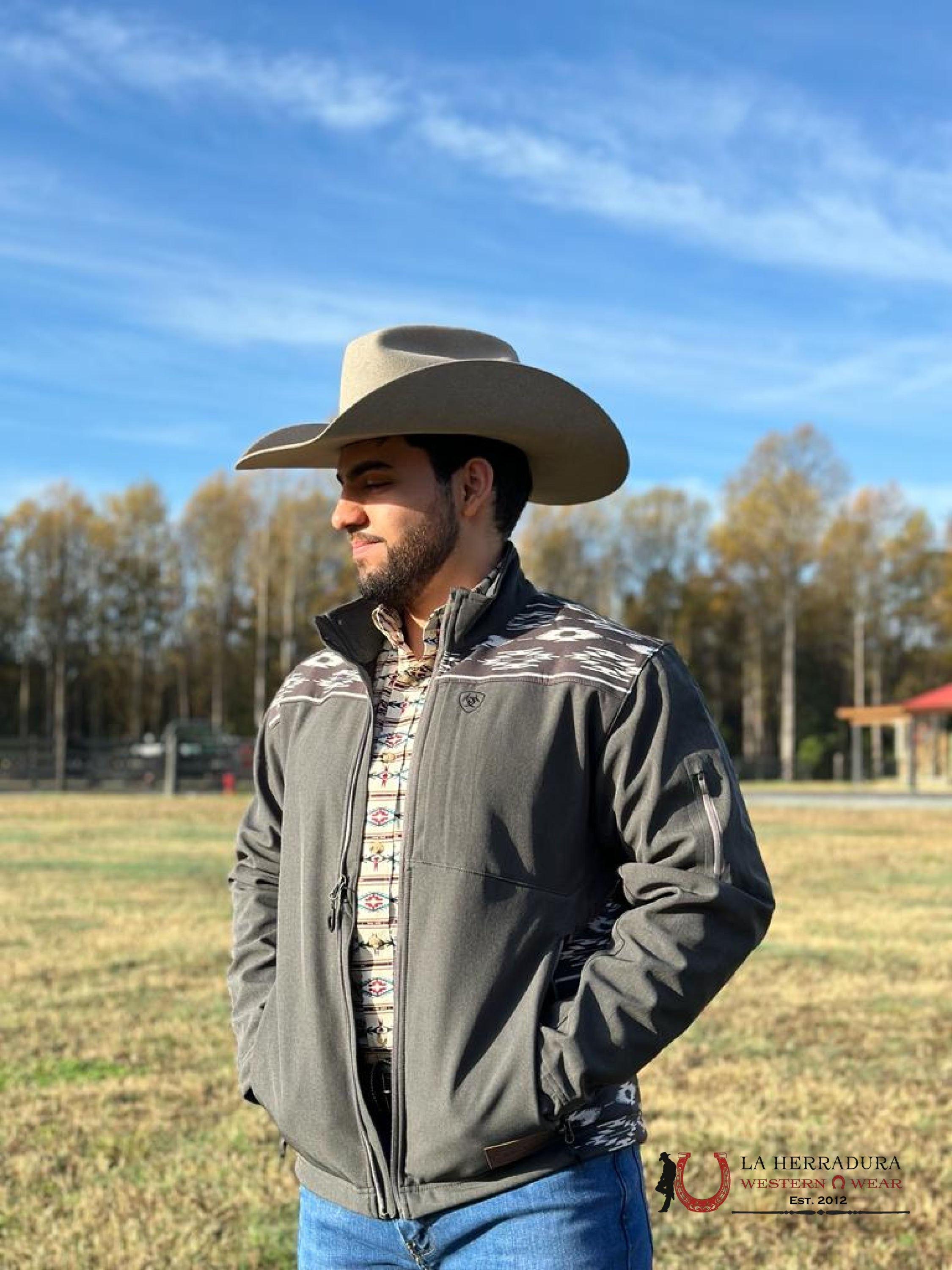 Ariat Jacket Vernon 2.0 Chimayo Softshell Jkt Charcoalt Ropa Hombres