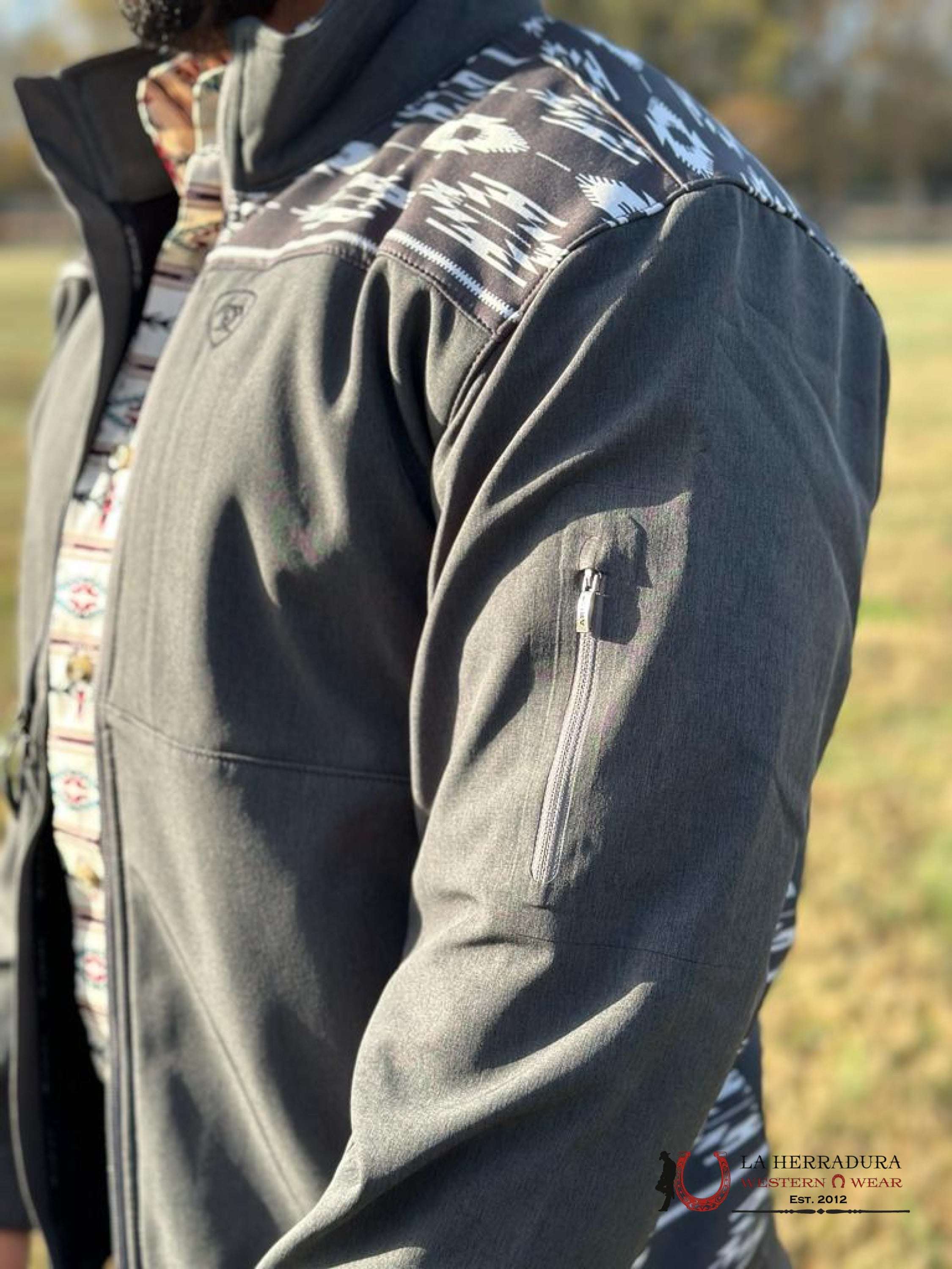 Ariat Jacket Vernon 2.0 Chimayo Softshell Jkt Charcoalt Ropa Hombres