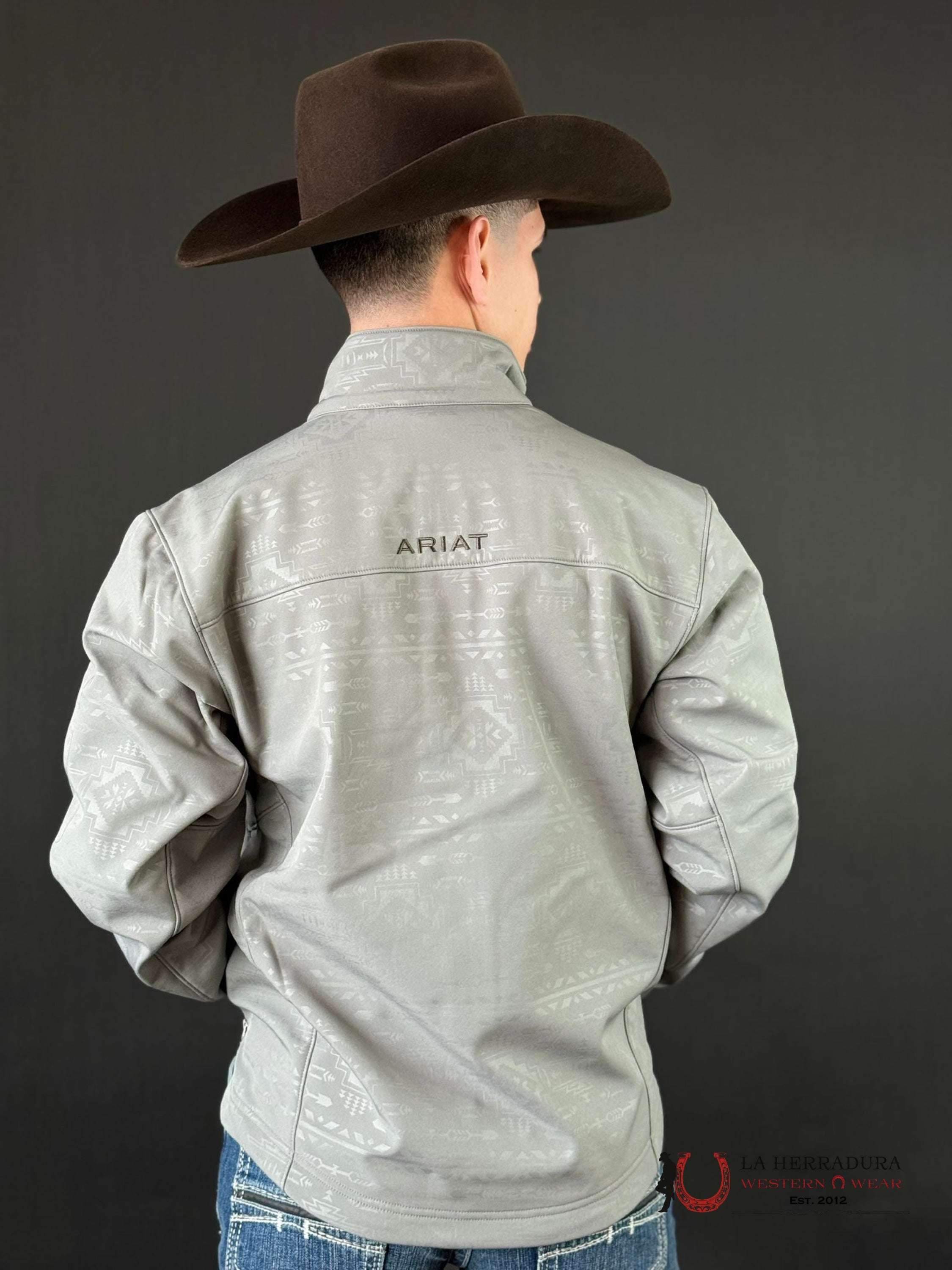 Ariat Jacket Vernon 2.0 Softshell Jetty Gray Embossed Ropa Hombres