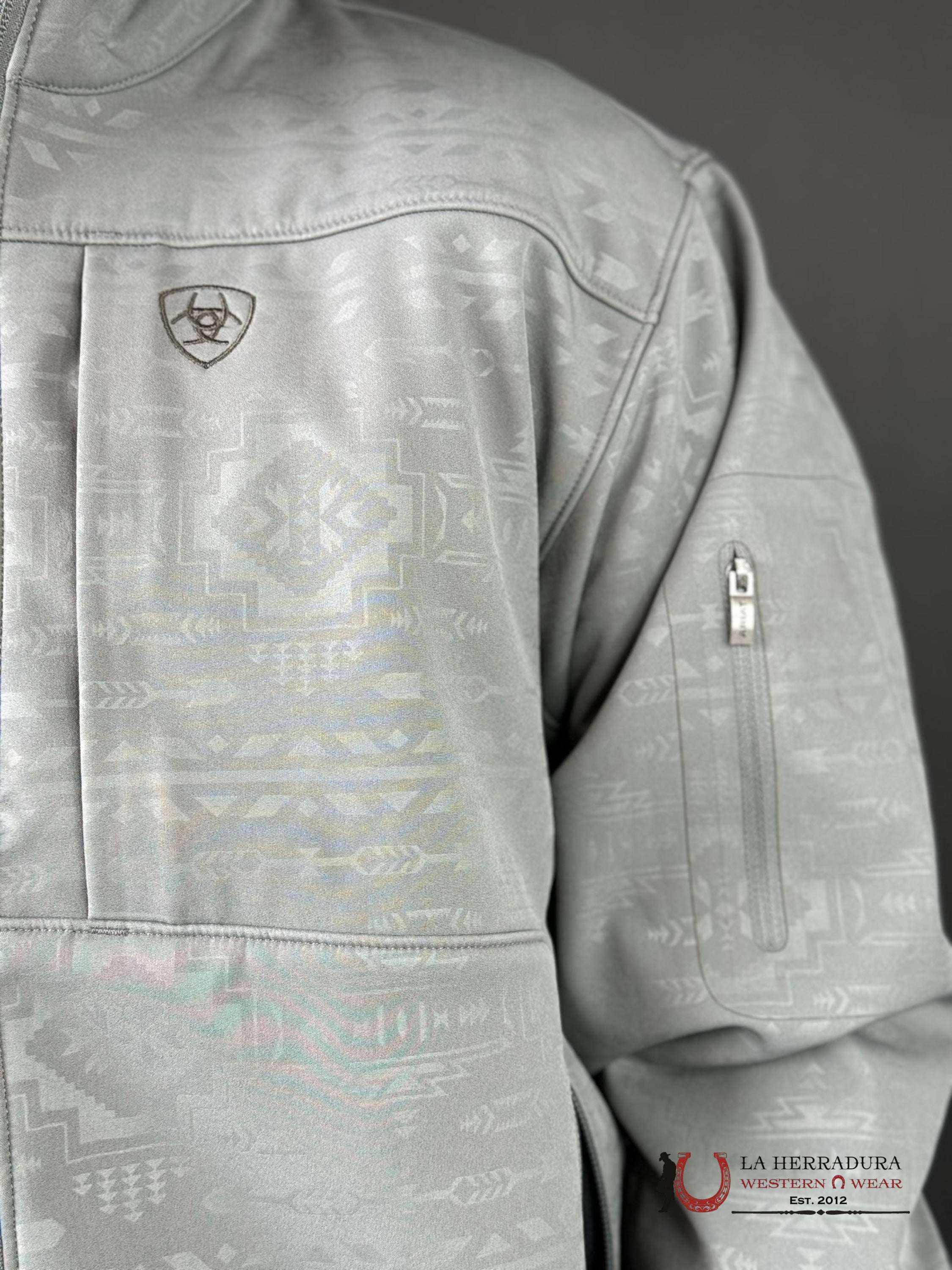 Ariat Jacket Vernon 2.0 Softshell Jetty Gray Embossed Ropa Hombres
