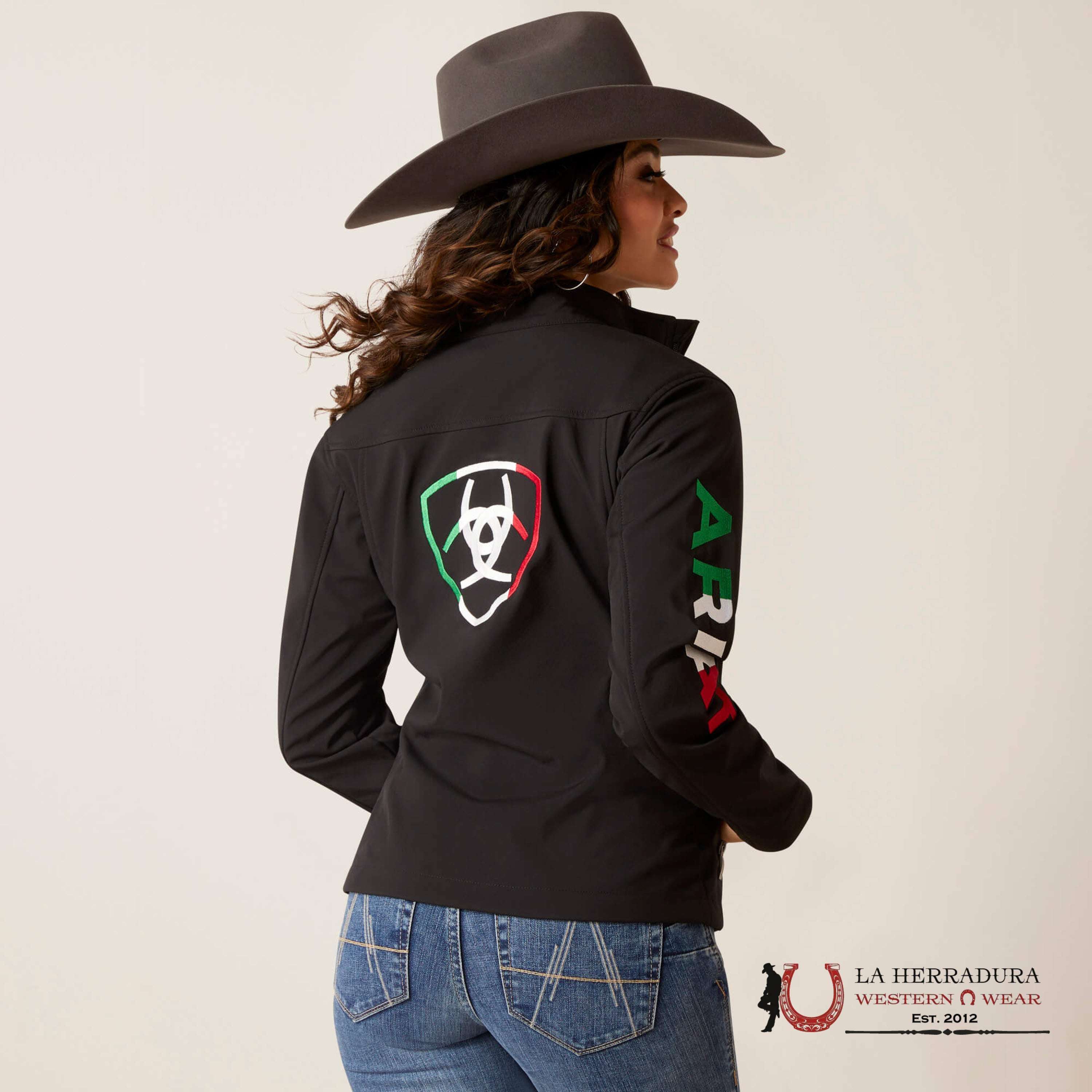 Ariat Jackets For Women Classic Team Mex Black Softshell Brand Jkt Ropa Mujeres