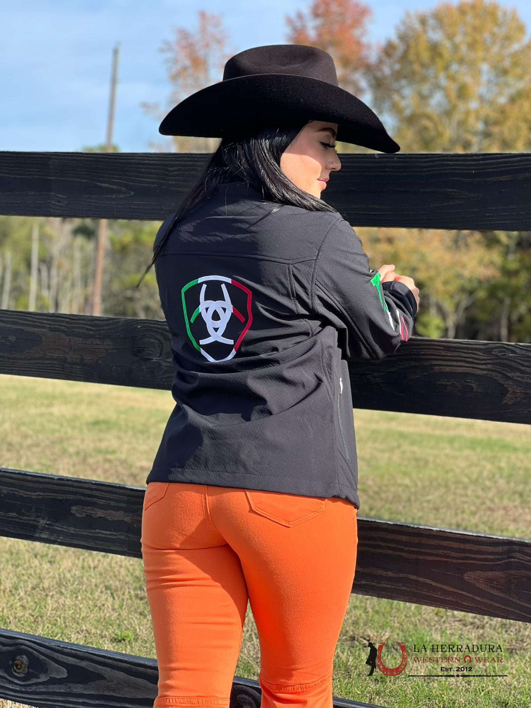 Ariat Jackets For Women Classic Team Mex Black Softshell Brand Jkt Ropa Mujeres