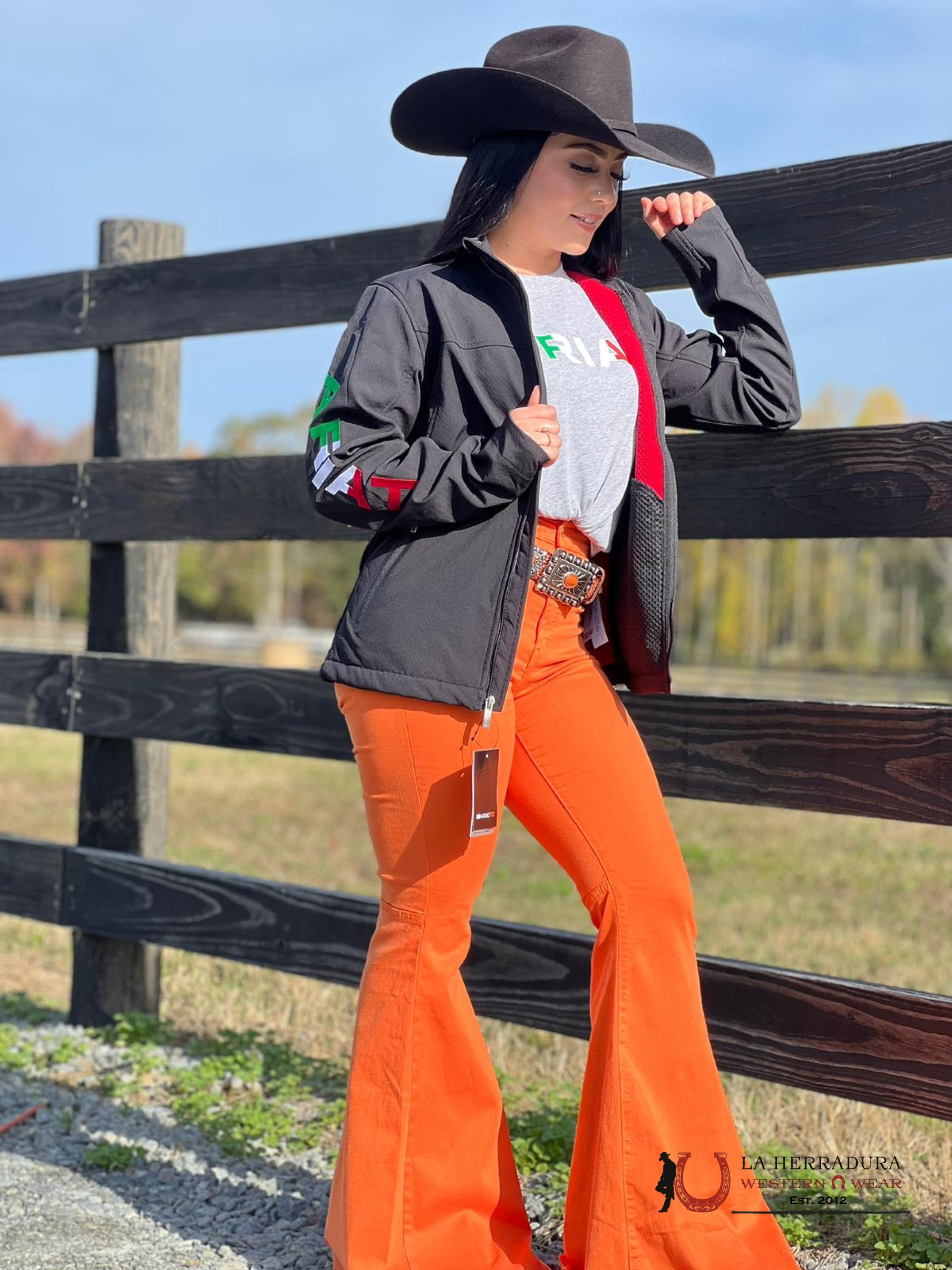 Ariat Jackets For Women Classic Team Mex Black Softshell Brand Jkt Ropa Mujeres