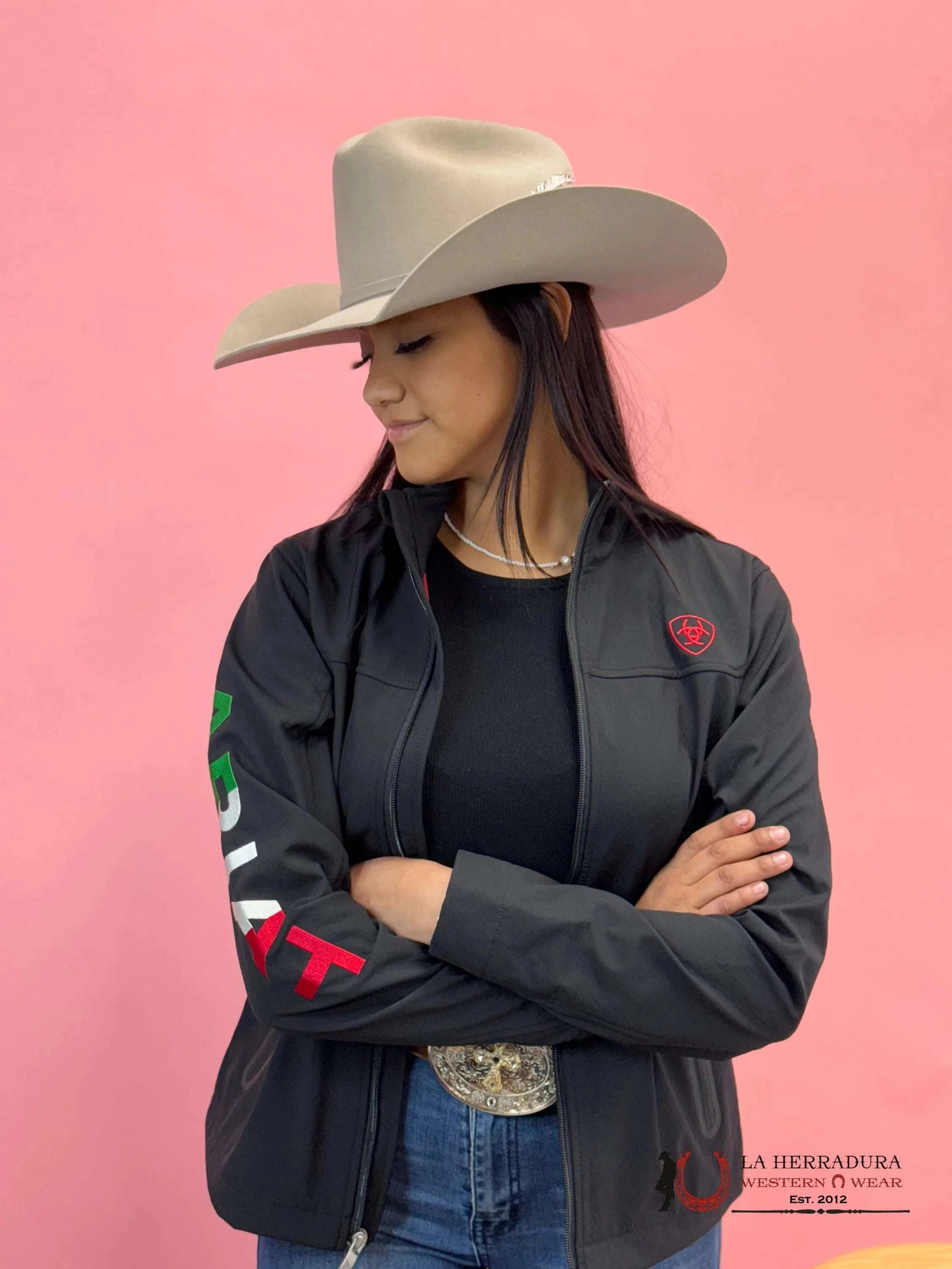 Ariat Jackets For Women Classic Team Mex Black Softshell Brand Jkt Ropa Mujeres