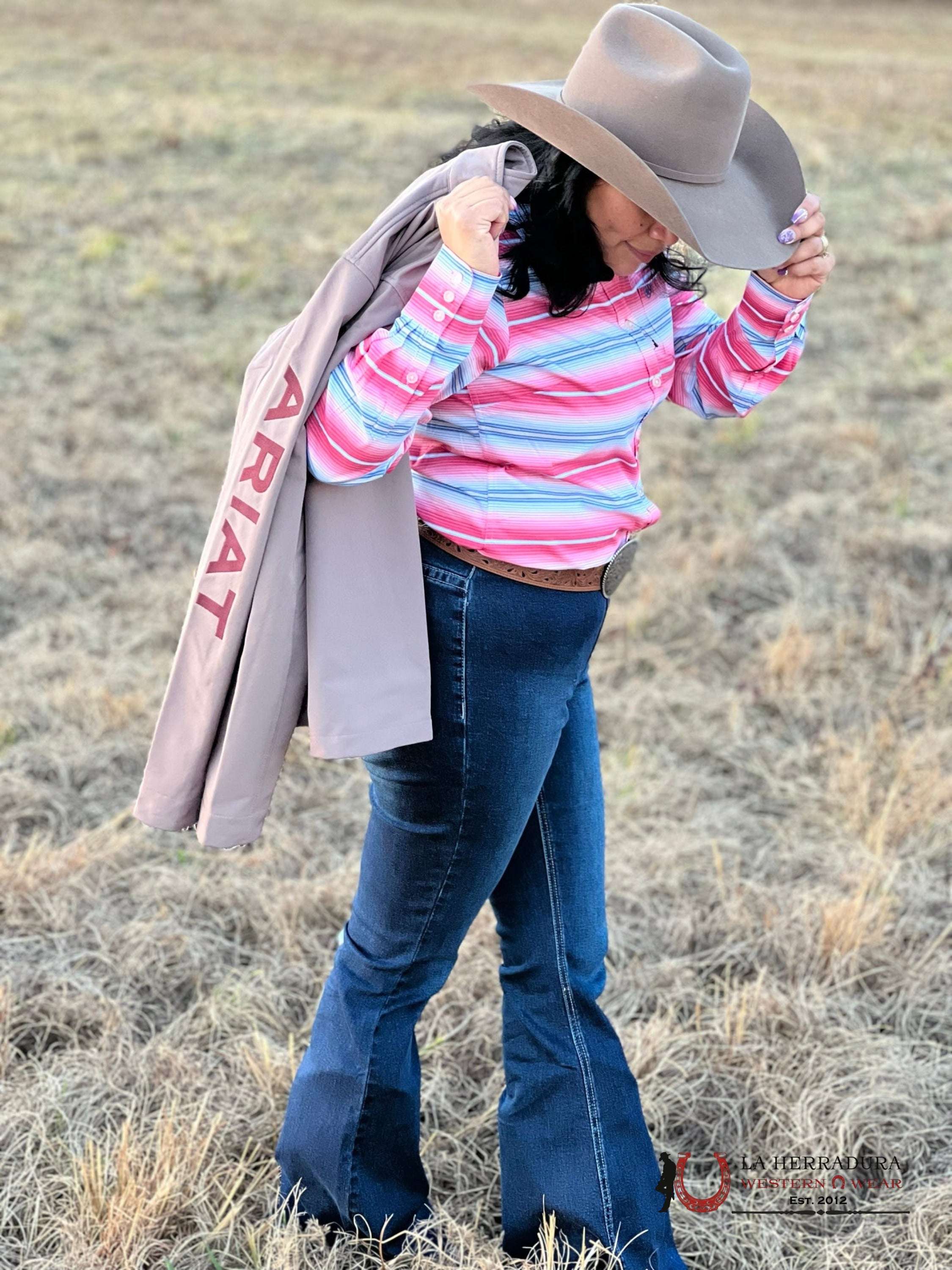 Ariat Jackets For Women Iron Brown Logo Ropa Mujeres