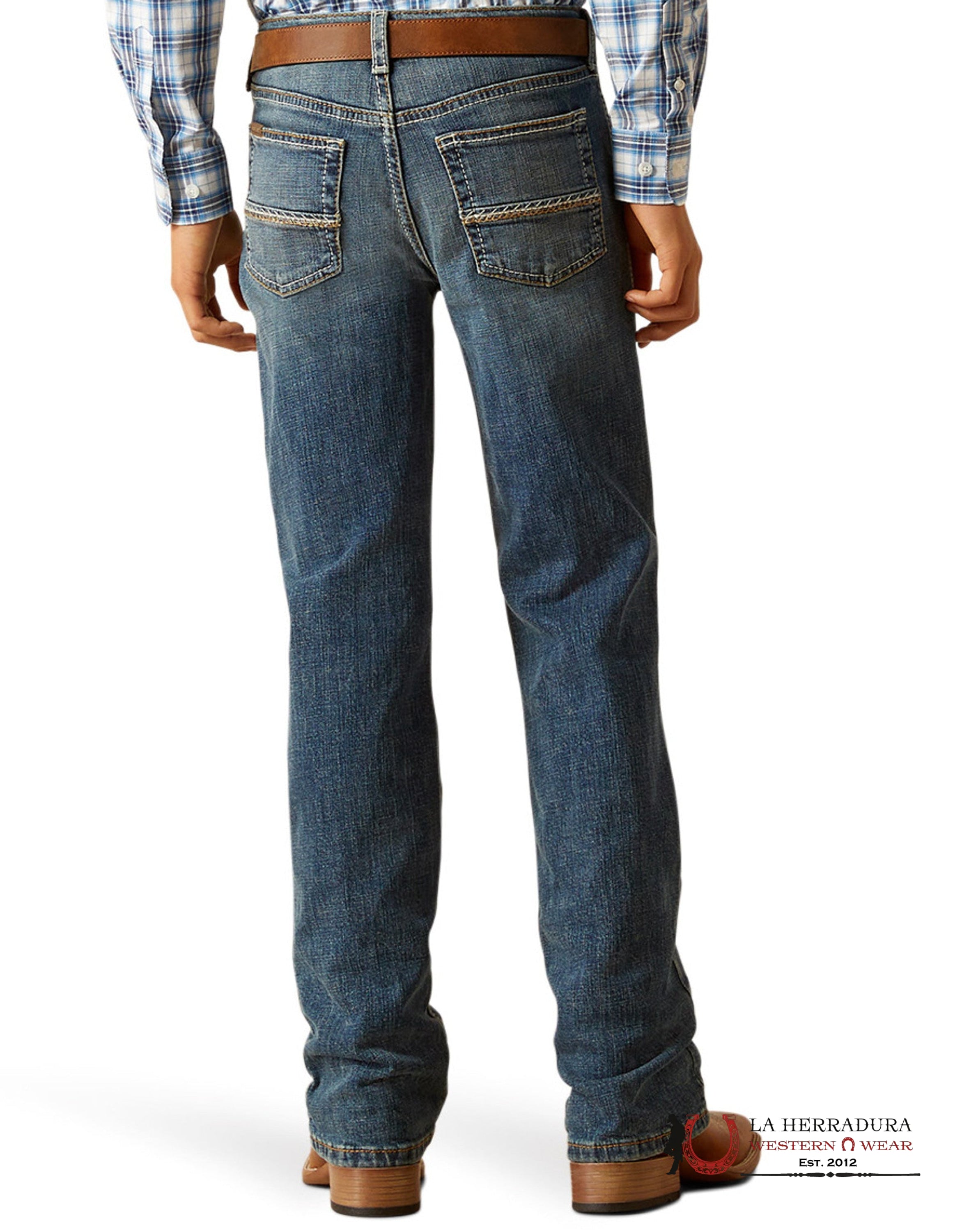 ARIAT JEAN KIDS B4 RELAXED FIT BLACK- 10048252 NIÑOS