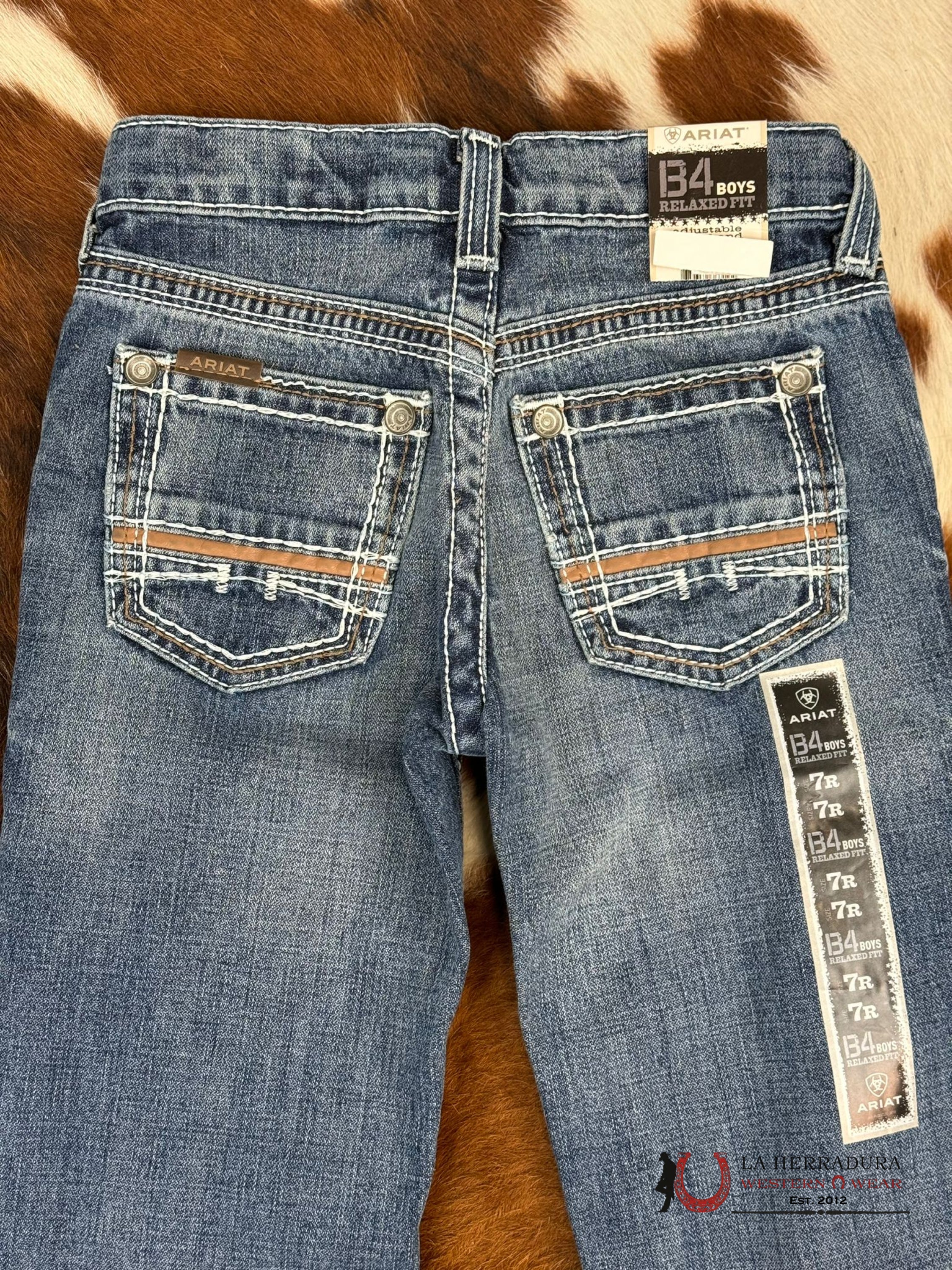Ariat Jeans Kids B4 Relaxed Fit Coltrane Boot Durango Niños